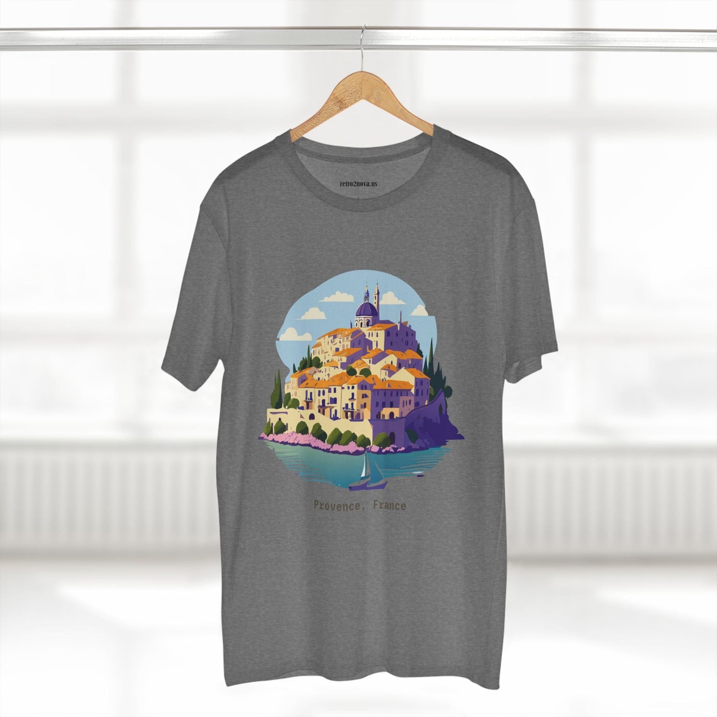 Travel Shirt Provence Tourist Unisex Premium Cotton Tee With Original Art Design Retro2Nova