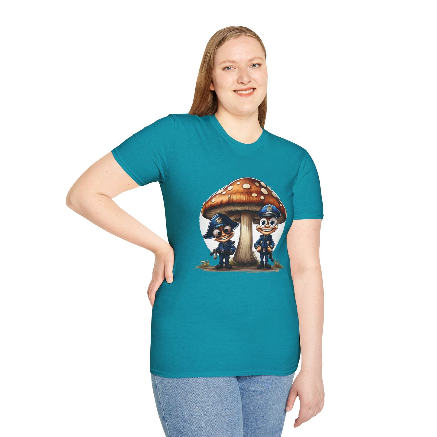 Mashroom Tee Shirt Unisex Funny Mashroom Design Shirt With Fungus Gildan Softstyle 64000