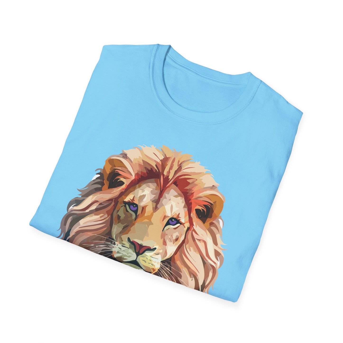 Lion Shirt Unisex Animal Tee Ring Spun Cotton Softstyle Tee Gildan