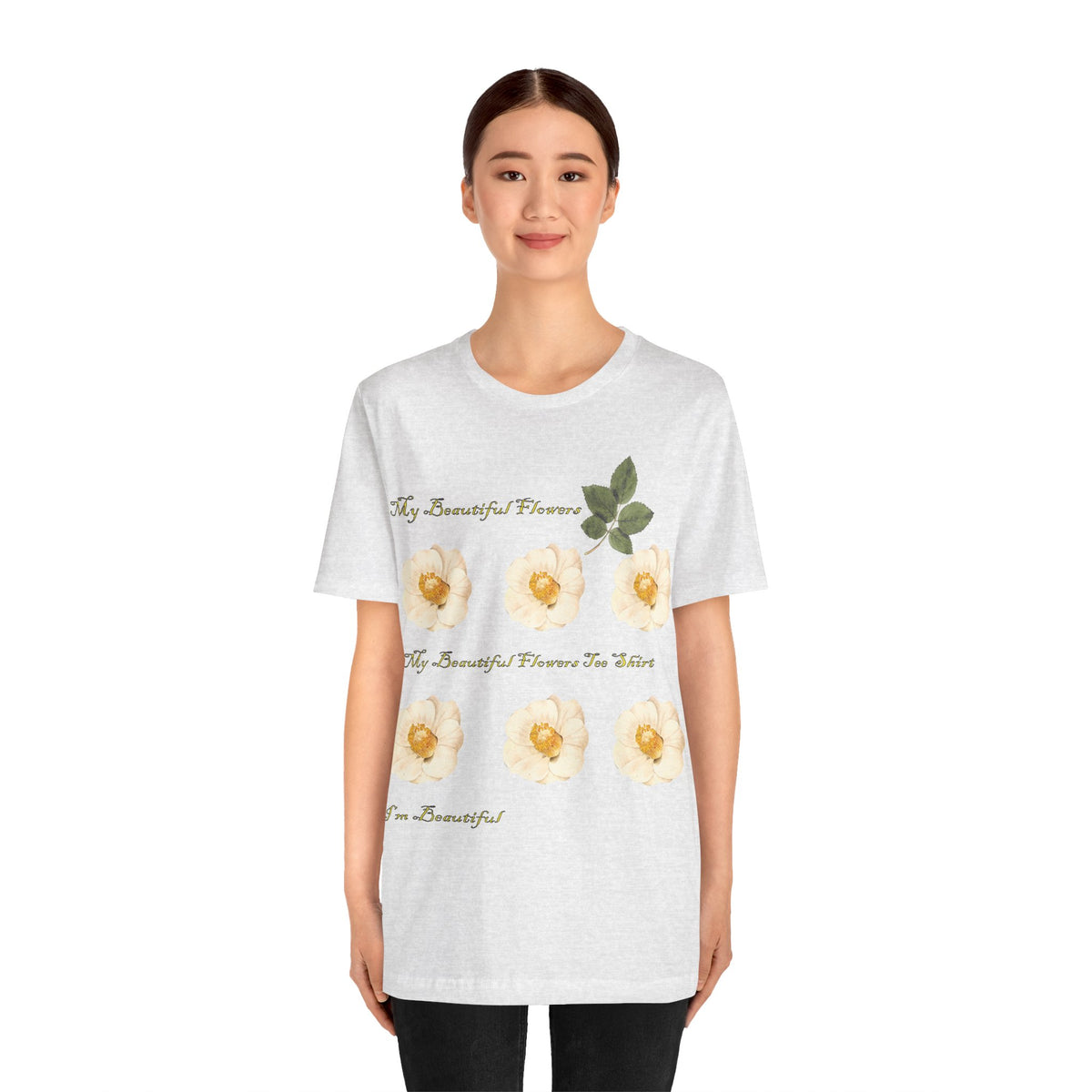 Floral Graphic Tee Shirt - Bella+Canvas Unisex 100 Cotton 53