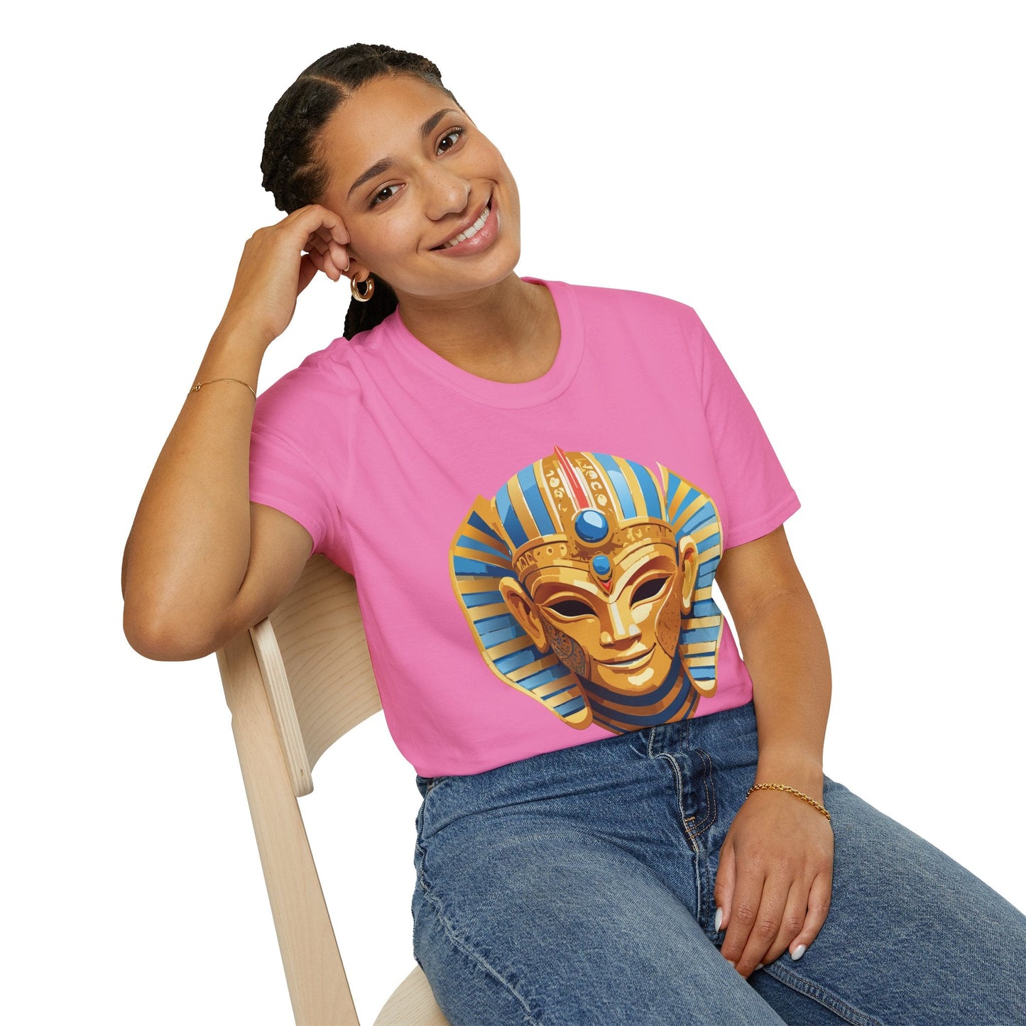 Mask Graphic Unisex Cotton Masquerade Design Artwork Tee 23