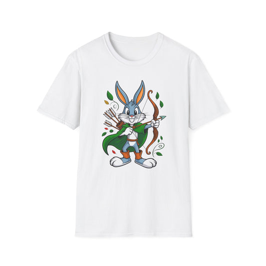 Cartoon Bunny Graphic Unisex Cotton Animal Animation Artwork Design Tee 2