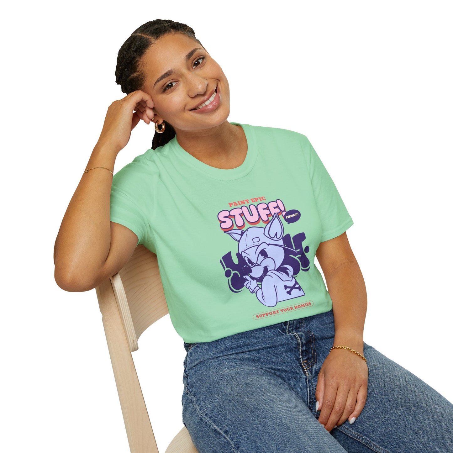 Funny Animals Shirts Unisex Graphic Tee Soft Cotton Gildan Softstyle 64000 Comfortable Everyday Wear