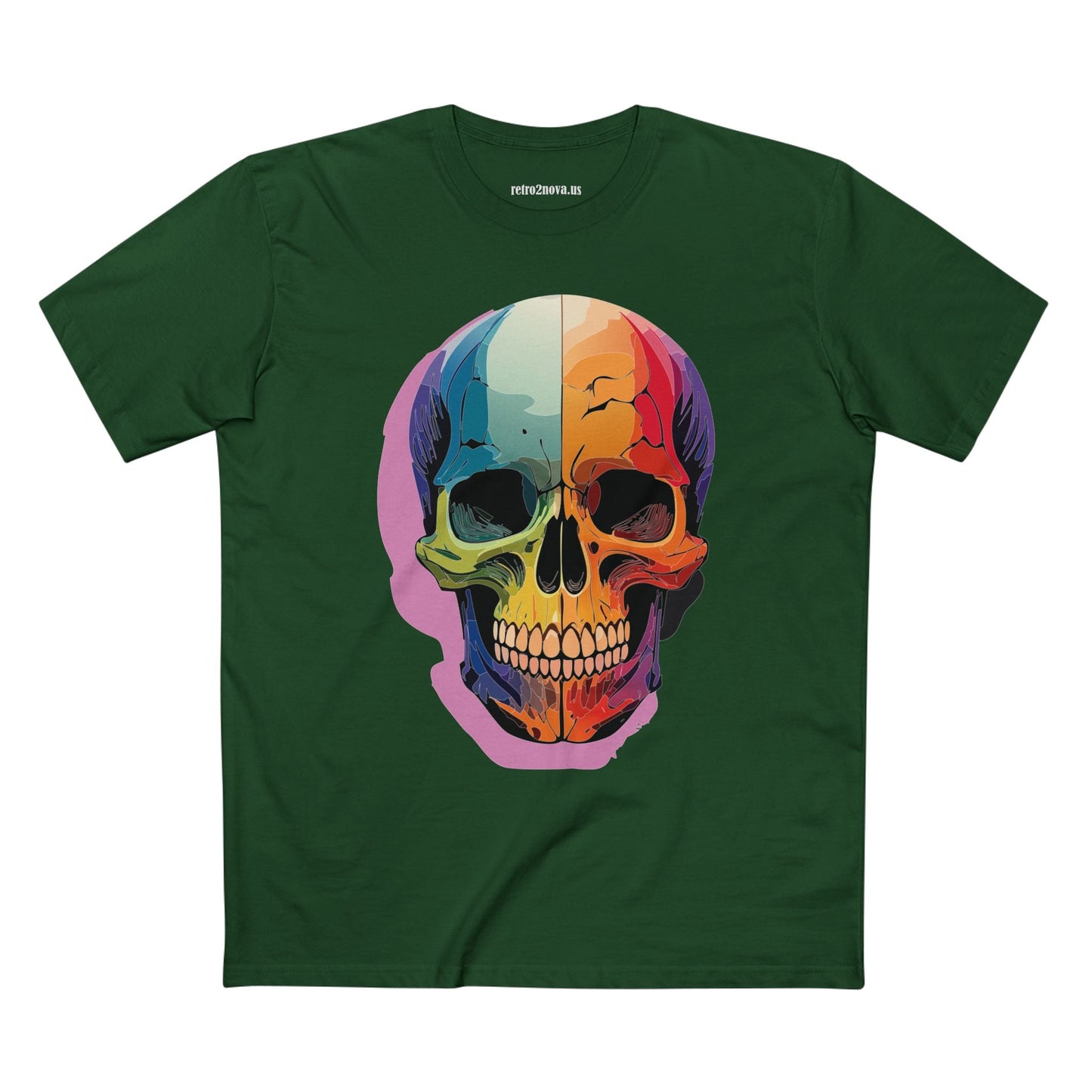 Skull Shirt Unisex Skeleton Tee Premium Cotton With Original Art Design Retro2Nova Collection