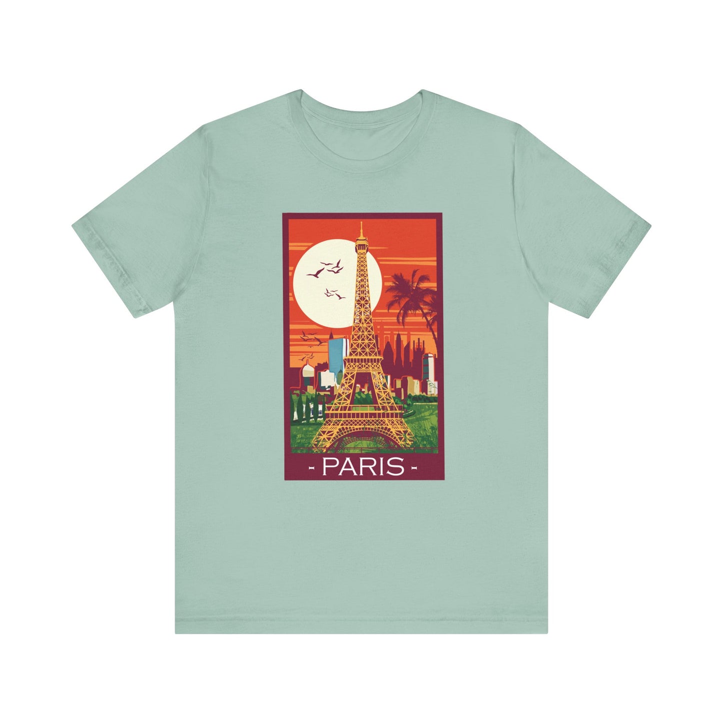 Retro Poster Paris Graphic Design Tee, Paris Shirt, Vintage Tees, Art Design T-Shirt, Graphic Tee, Retro Art Shirts