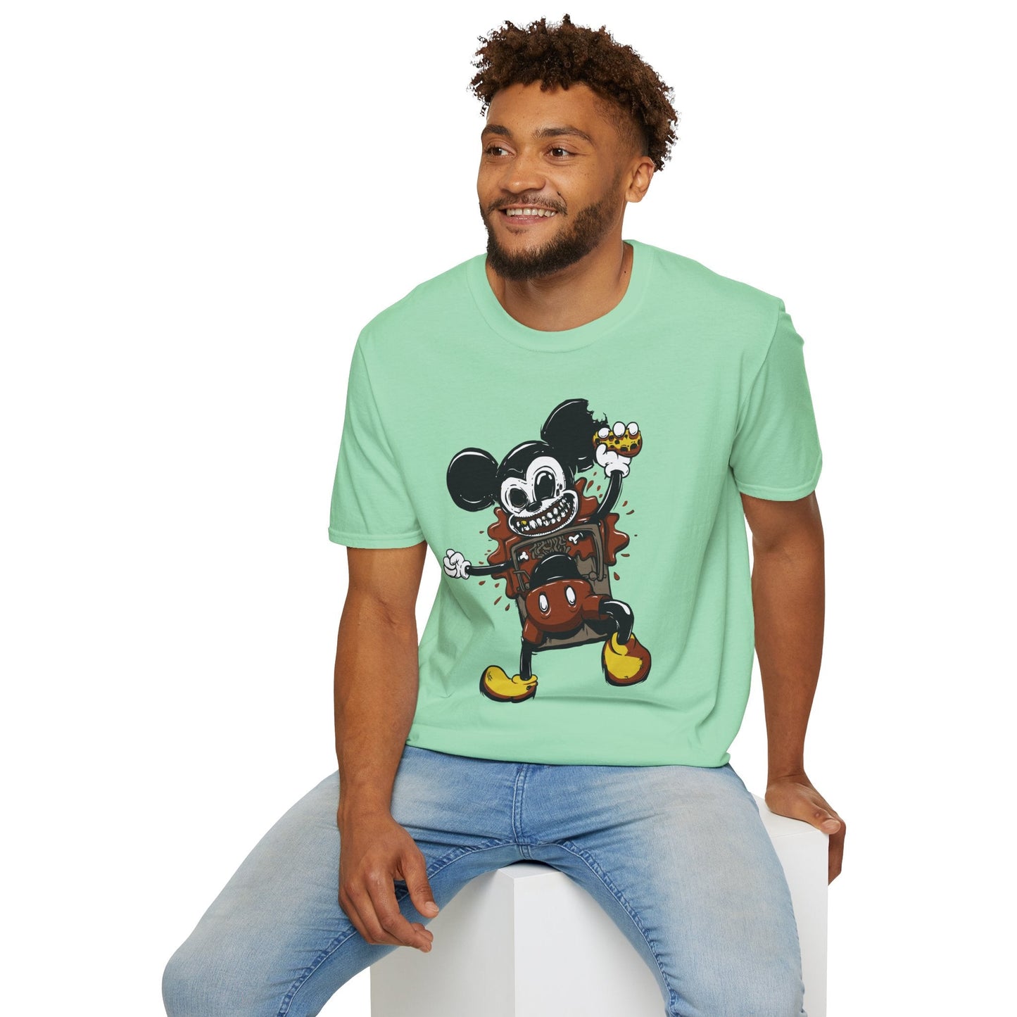Cartoon T Shirt Animation Tee Unisex Gildan Softstyle 64000 100 Percent Cotton Comfort