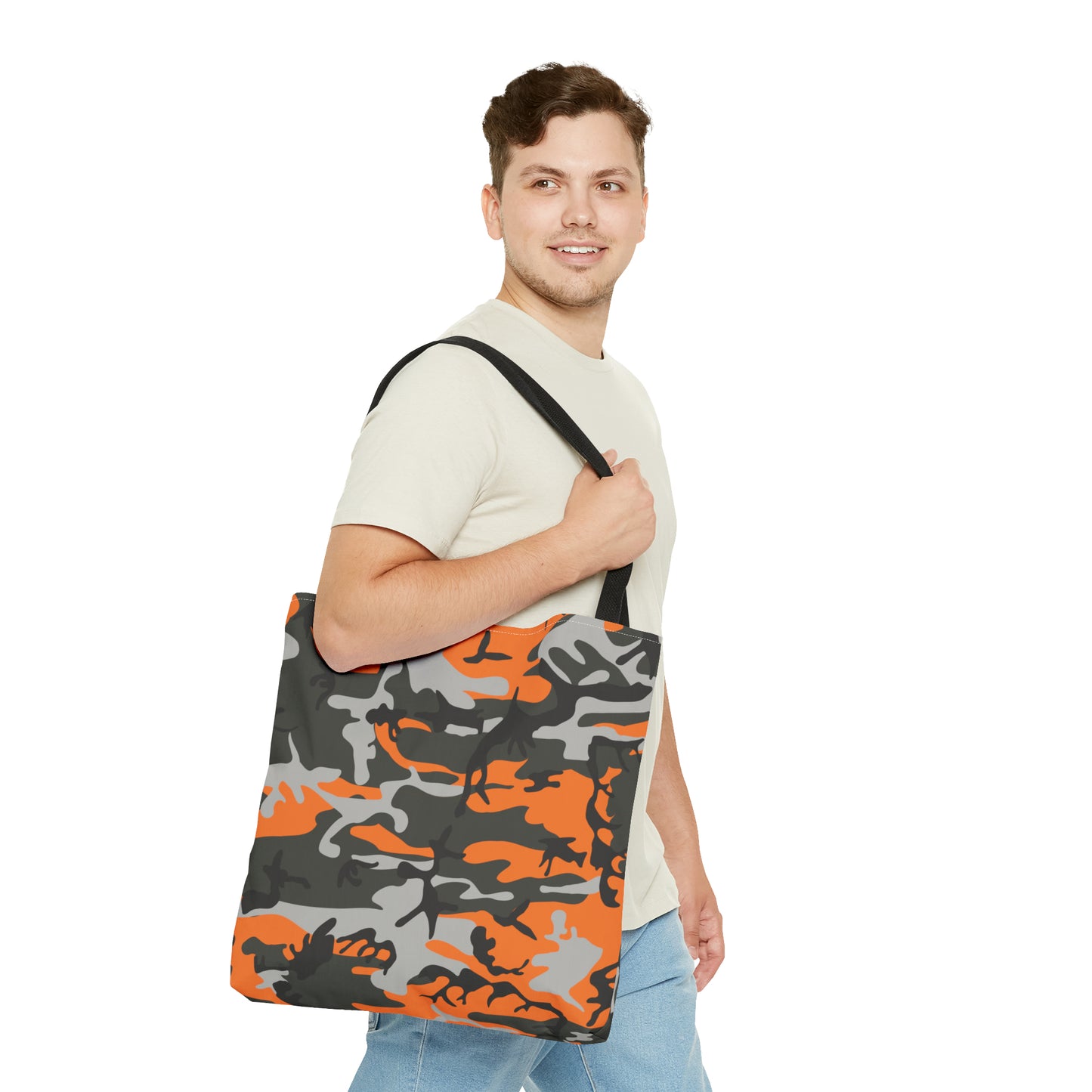 Canvas Bag with Abstract Prints