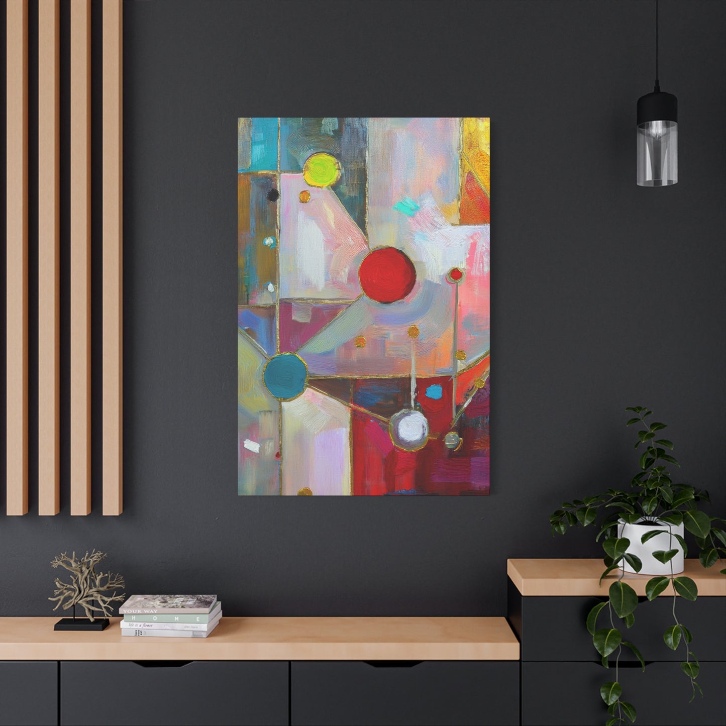 Abstract Oil Painting Print Canvas 20x24,20x30,24x30 24x32,24x36,30x40 32x48,36x48,40x60 Pine-Wood Inner Frame ABS-175
