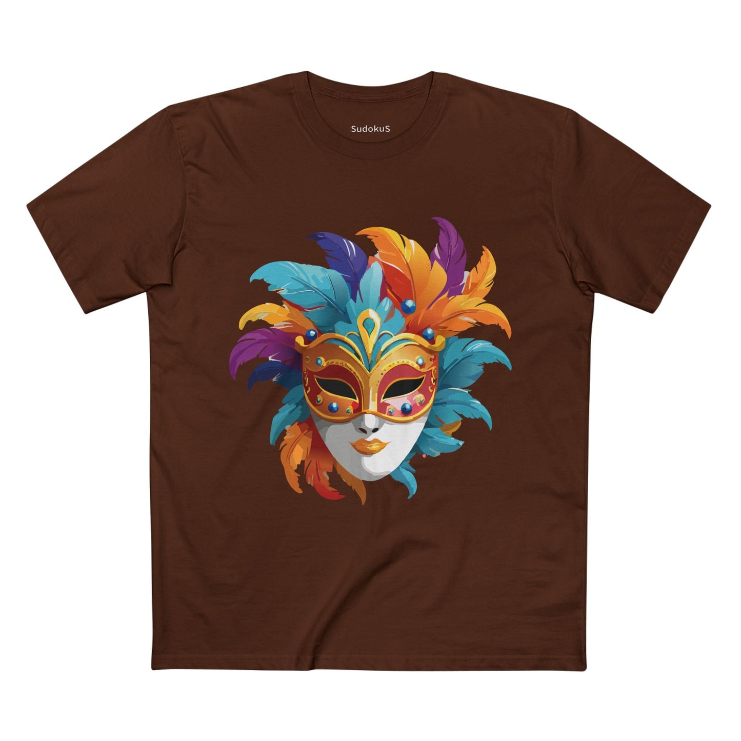 Mask Graphic Unisex 100 Cotton Staple Tee 8