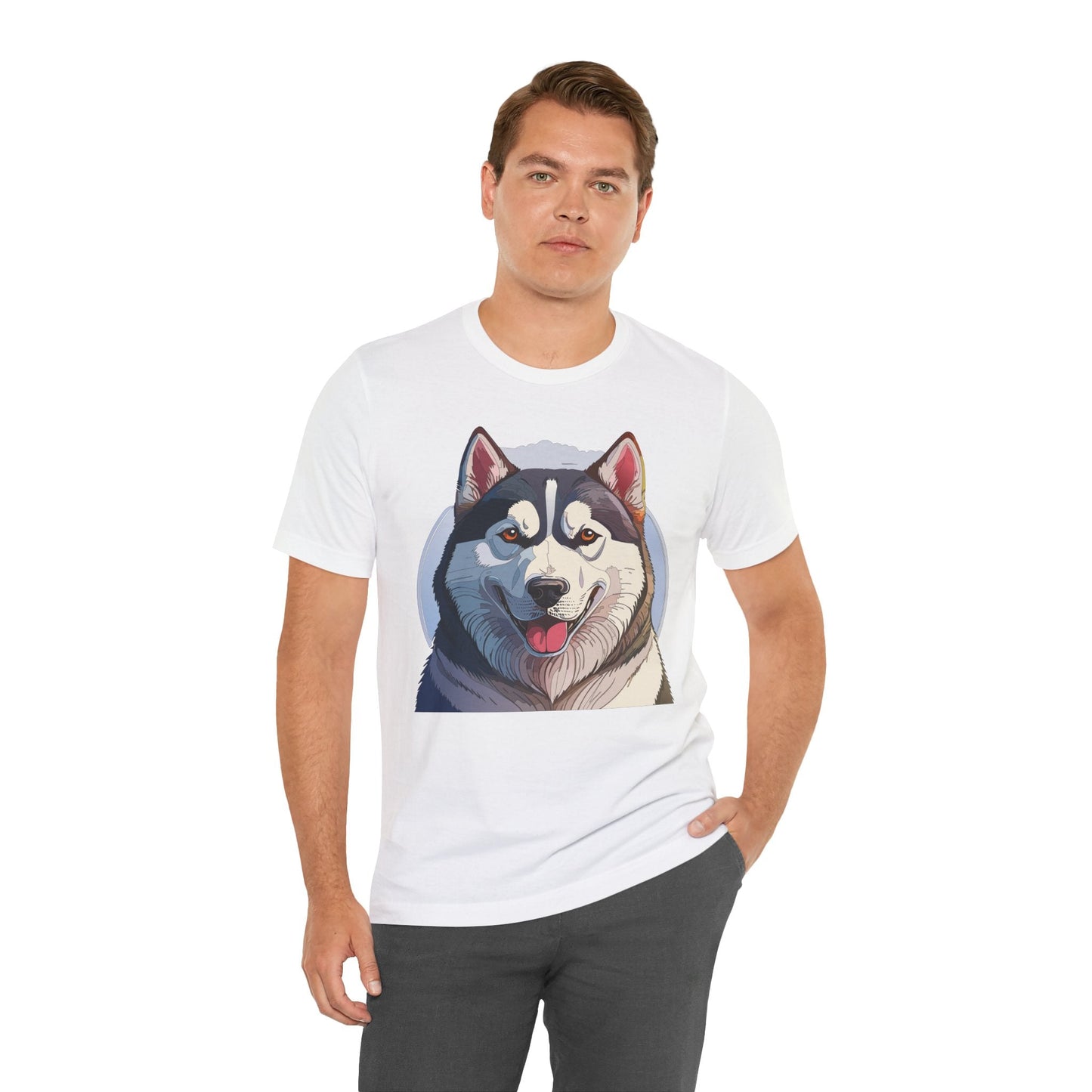 Unisex Animal Shirt Art Design Tee With Wild Animals Graphic Print Short Sleeve Style