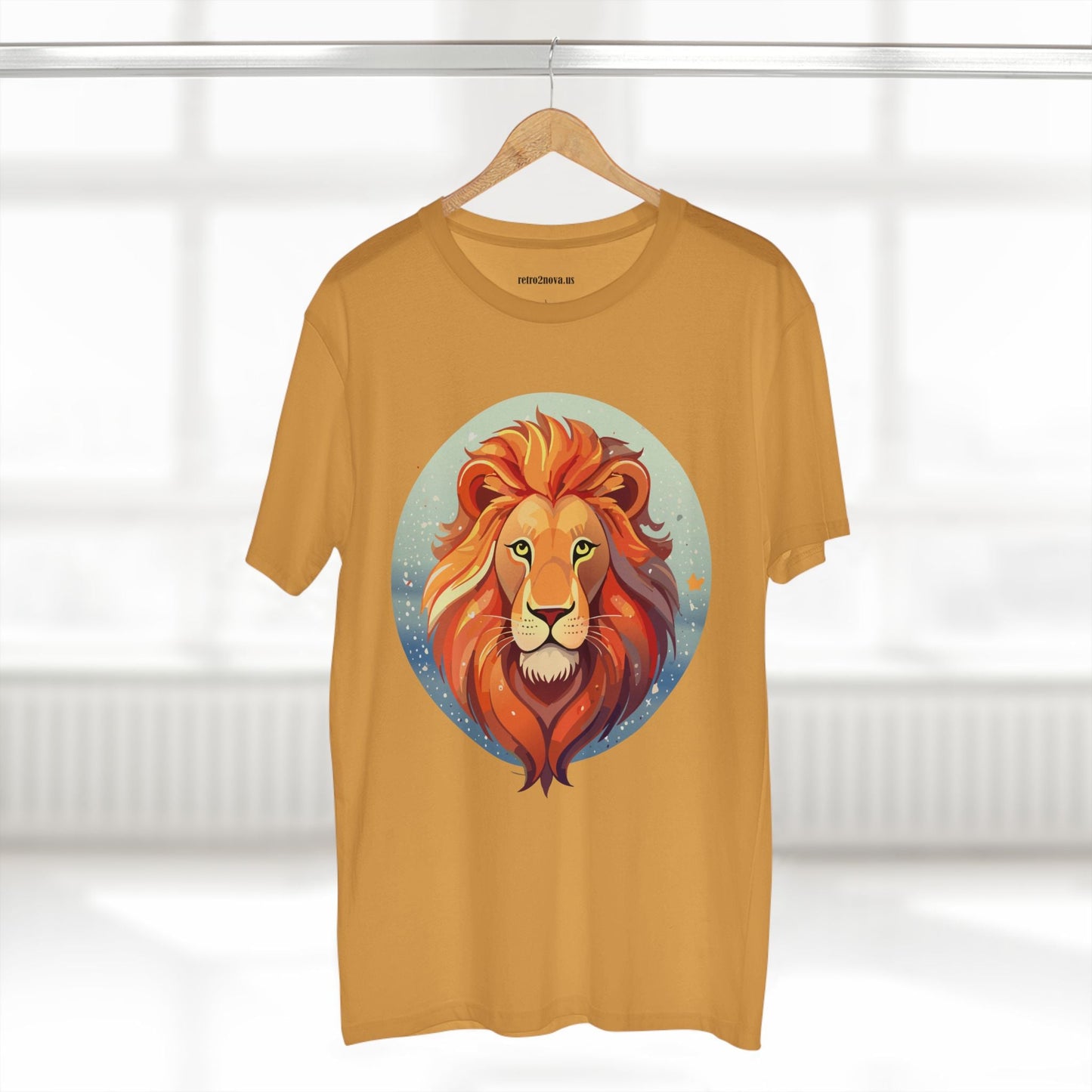 Lion Art Shirt Unisex Premium Cotton Tee With Original Art Design From Retro2Nova Art Collection Worldwide
