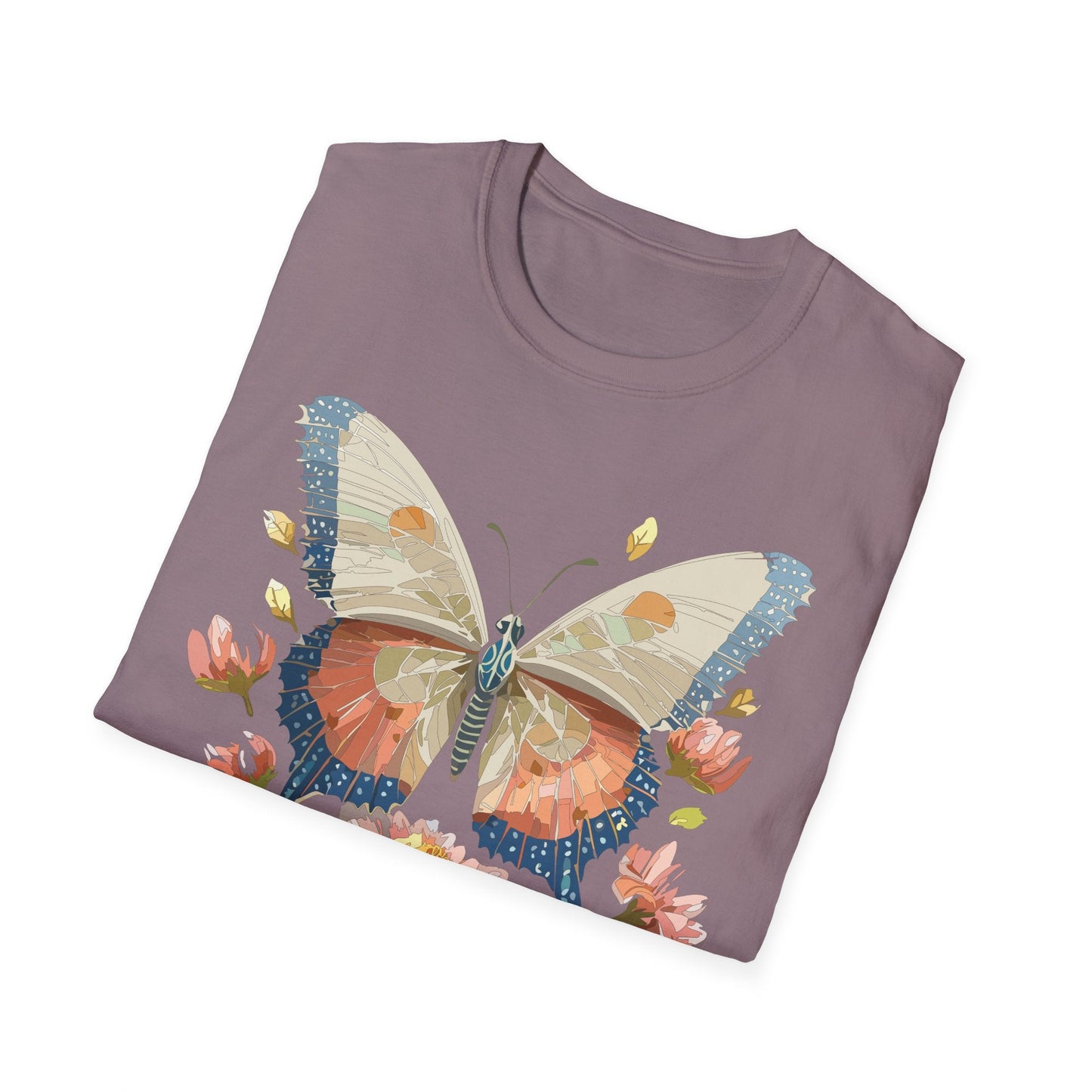 Butterfly Shirt Unisex Softstyle T Shirt Gildan 64000 100 Cotton Monarch Butterfly Gift