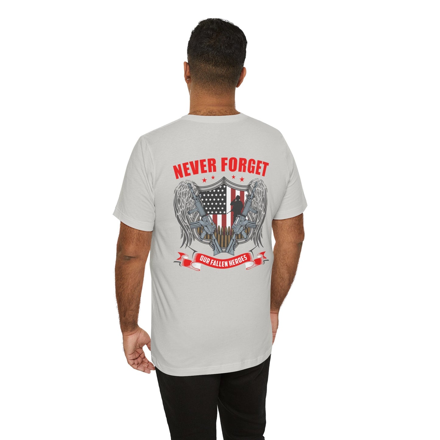 Army Veteran Patriotic Graphic Design Unisex Cotton T-Shirt v39
