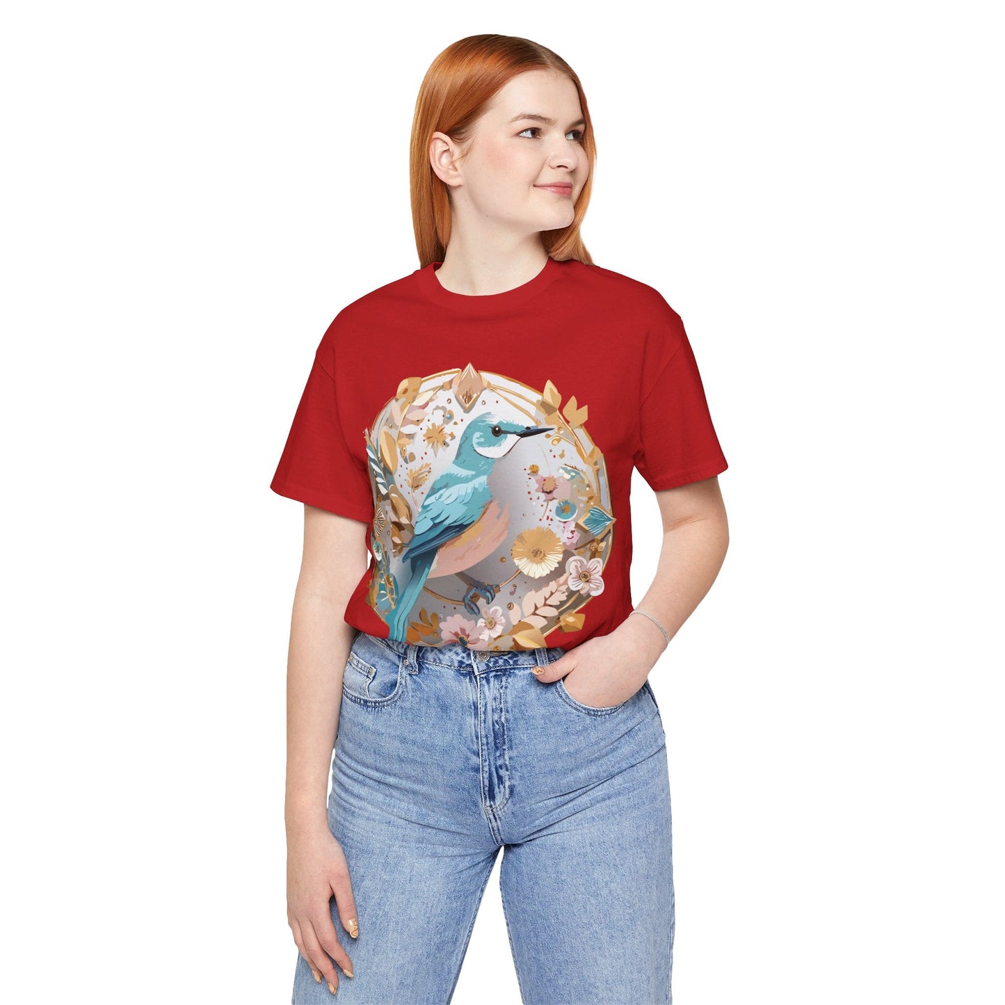 Adelpha Graphic T Shirt Unisex Jersey Short Sleeve Medallion Artwork Vintage Inspired Tee