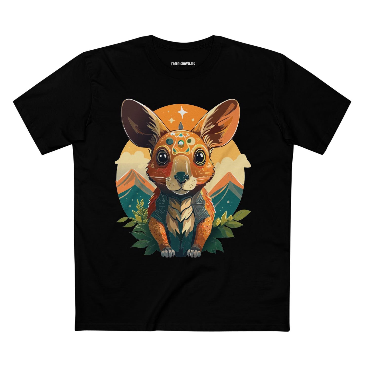Rabbit Animals Shirt Unisex Premium Cotton Tee With Original Art Design From Retro2Nova Collection Premium Art Apparel