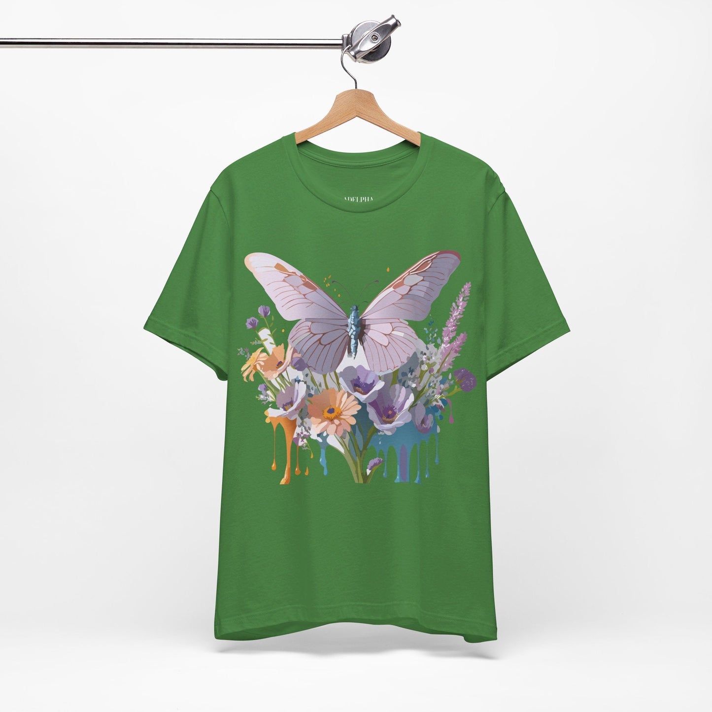 Butterfly Graphic Tee Unisex Short Sleeve Vintage Artwork By Adelpha