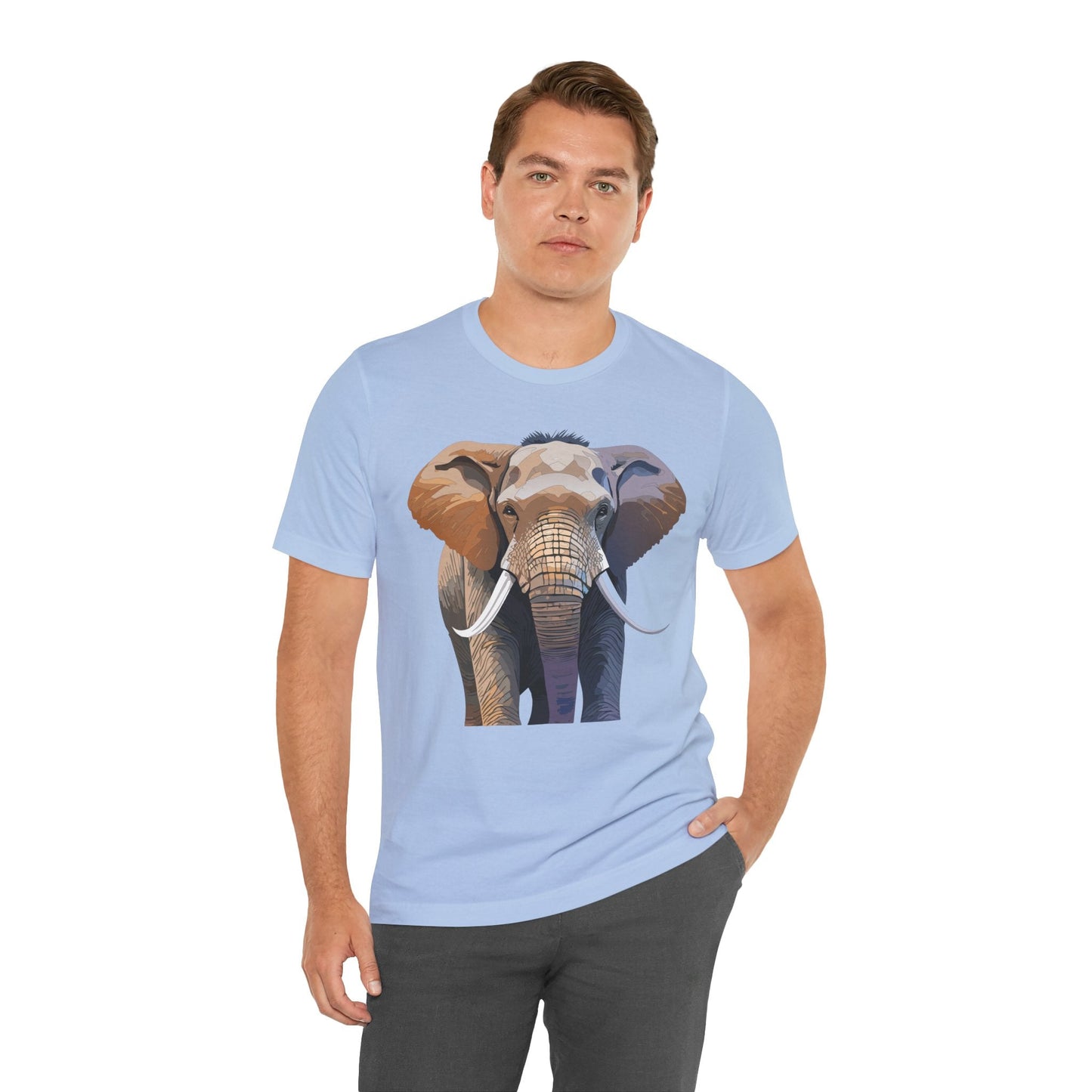 Unisex Animal Art Design Tee Shirt With Wildlife Animals Short Sleeve Everyday Comfort