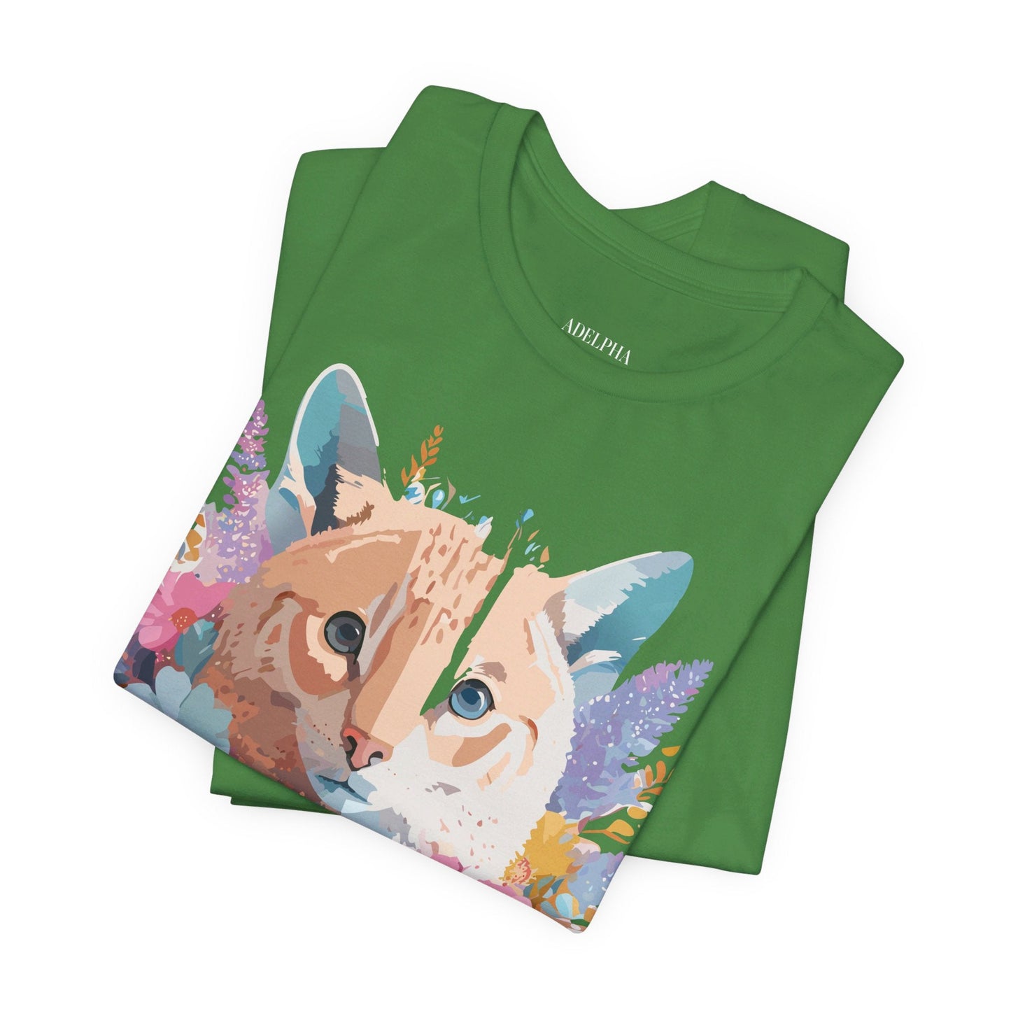 Cat Graphic Tee Unisex Vintage Art Design Adelpha Premium Comfort