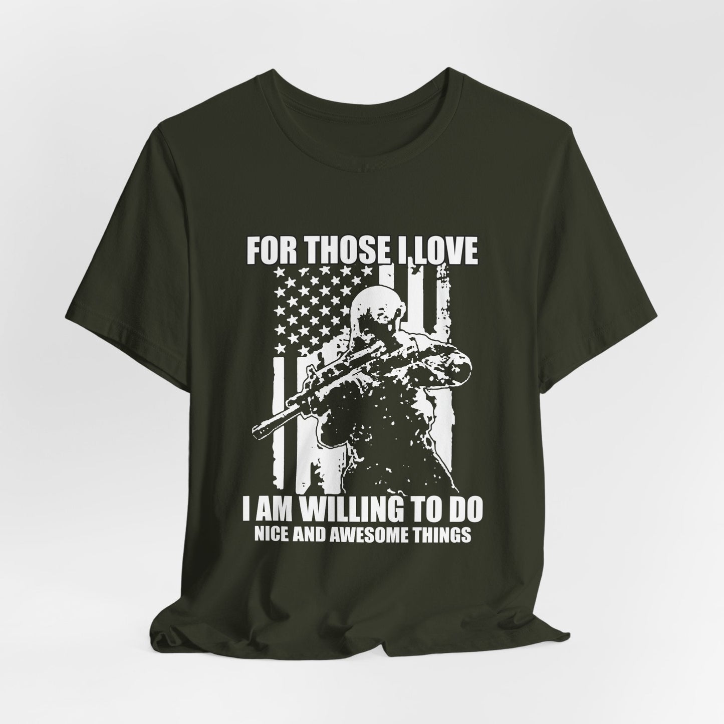 Army Veteran Patriotic Graphic Design Unisex Cotton T-Shirt v50