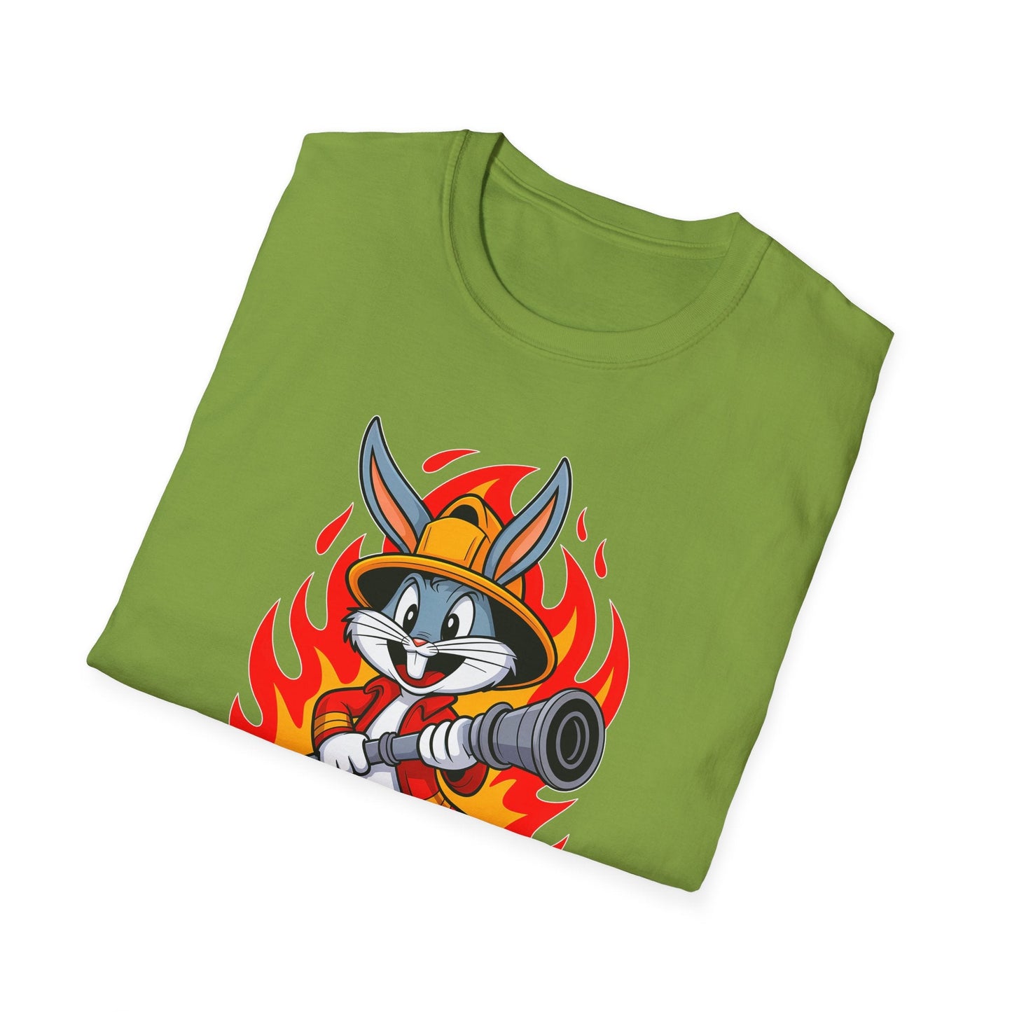Bugs Bunny T Shirt Unisex Cartoon Graphic Tee 100 Percent Ring Spun Cotton Softstyle