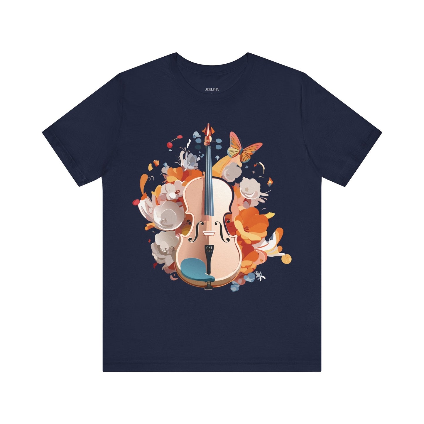 Music Graphic Unisex 100 Cotton Vintage Art with Musical Elements Tee 8