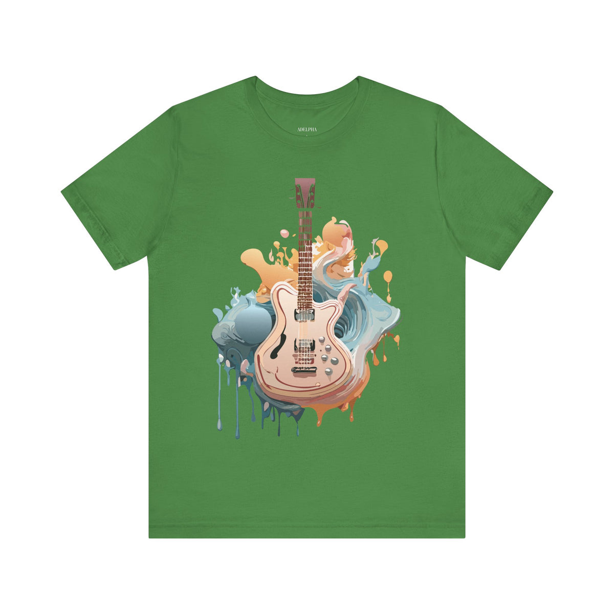 Music Graphic Unisex Cotton Bella+Canvas Tee with Art Design n172