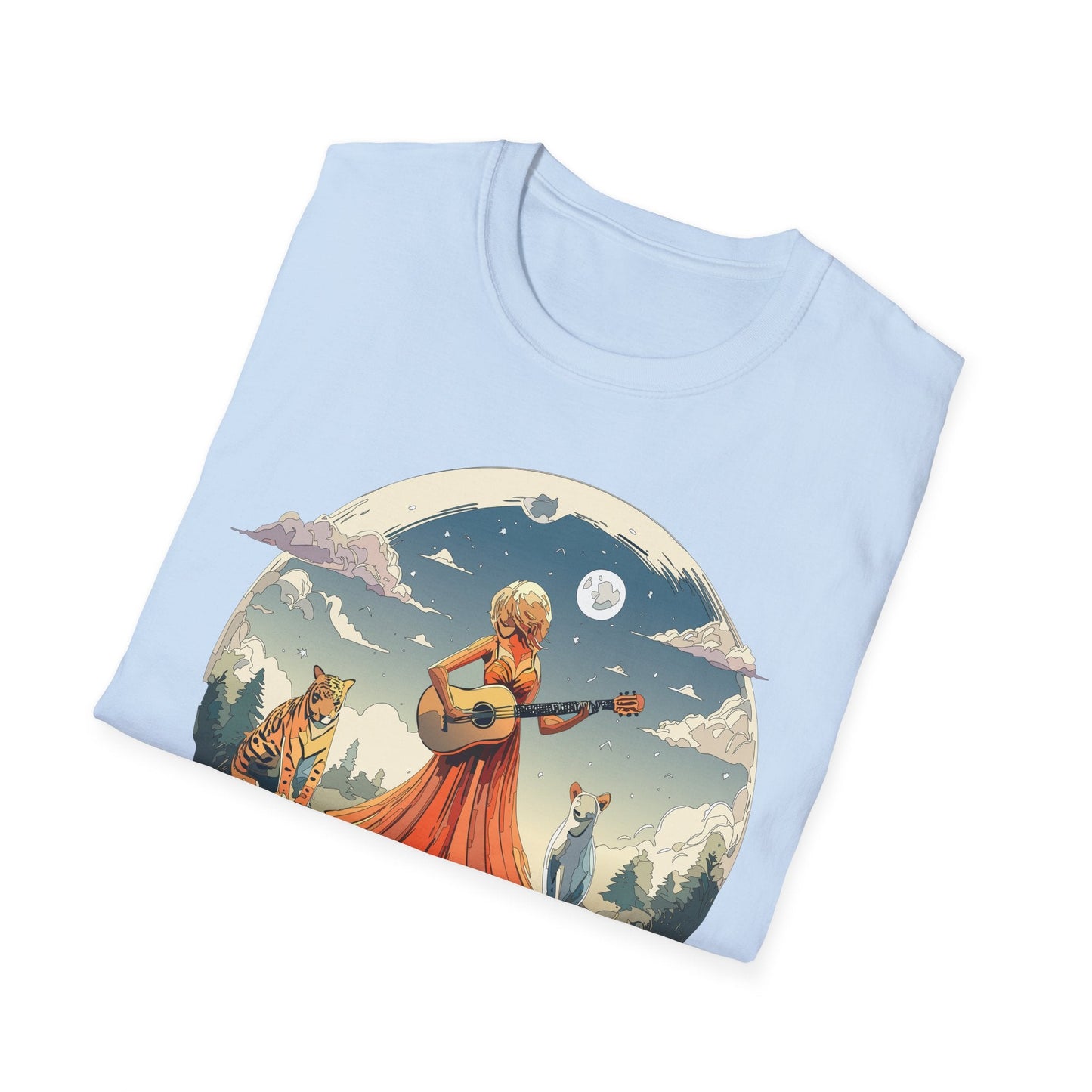 Womens Graphic T Shirt Art Design Tee Ladies Unisex Softstyle Cotton Tee Gildan 64000 Comfort