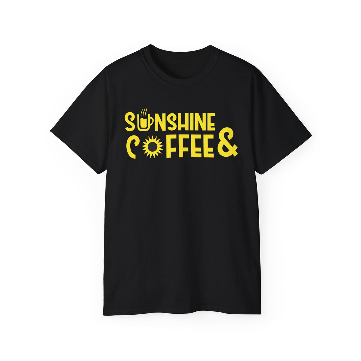 Sunshine Coffee & Tee | Yellow Sun Graphic T-Shirt