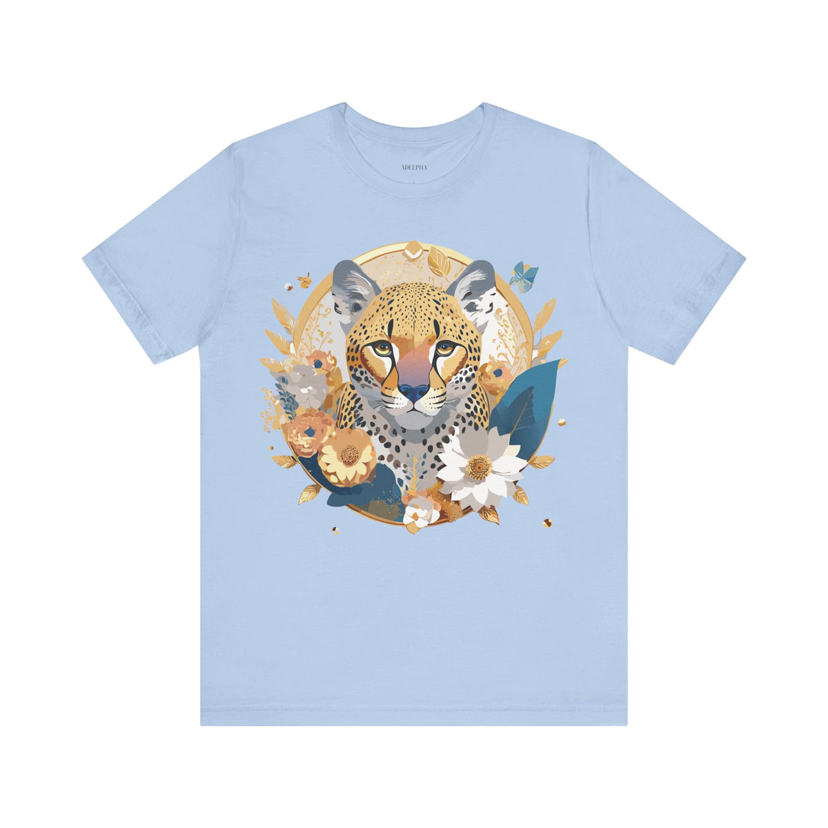 Medallion Graphic Unisex Cotton Bella+Canvas Tee with Art Design d60