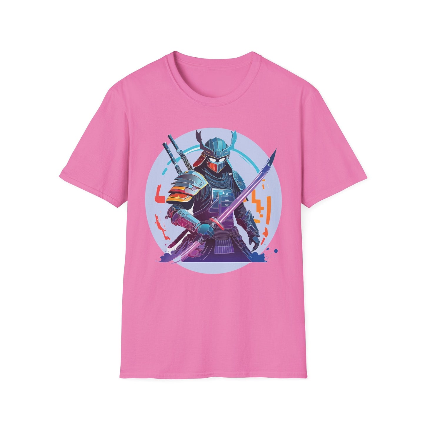 Samurai Shirt Unisex Softstyle Tee 100 Percent Ring Spun Cotton Light 4.5 Oz Graphic Gildan 64000