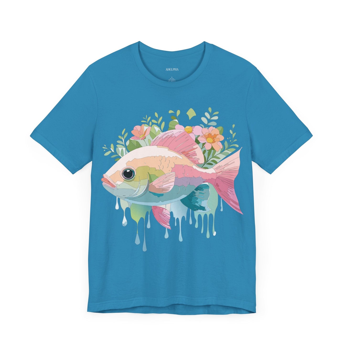 Fish Shirt Graphic Tee Unisex Adelpha Art Design Vintage Inspired Artwork for Everyday Wear