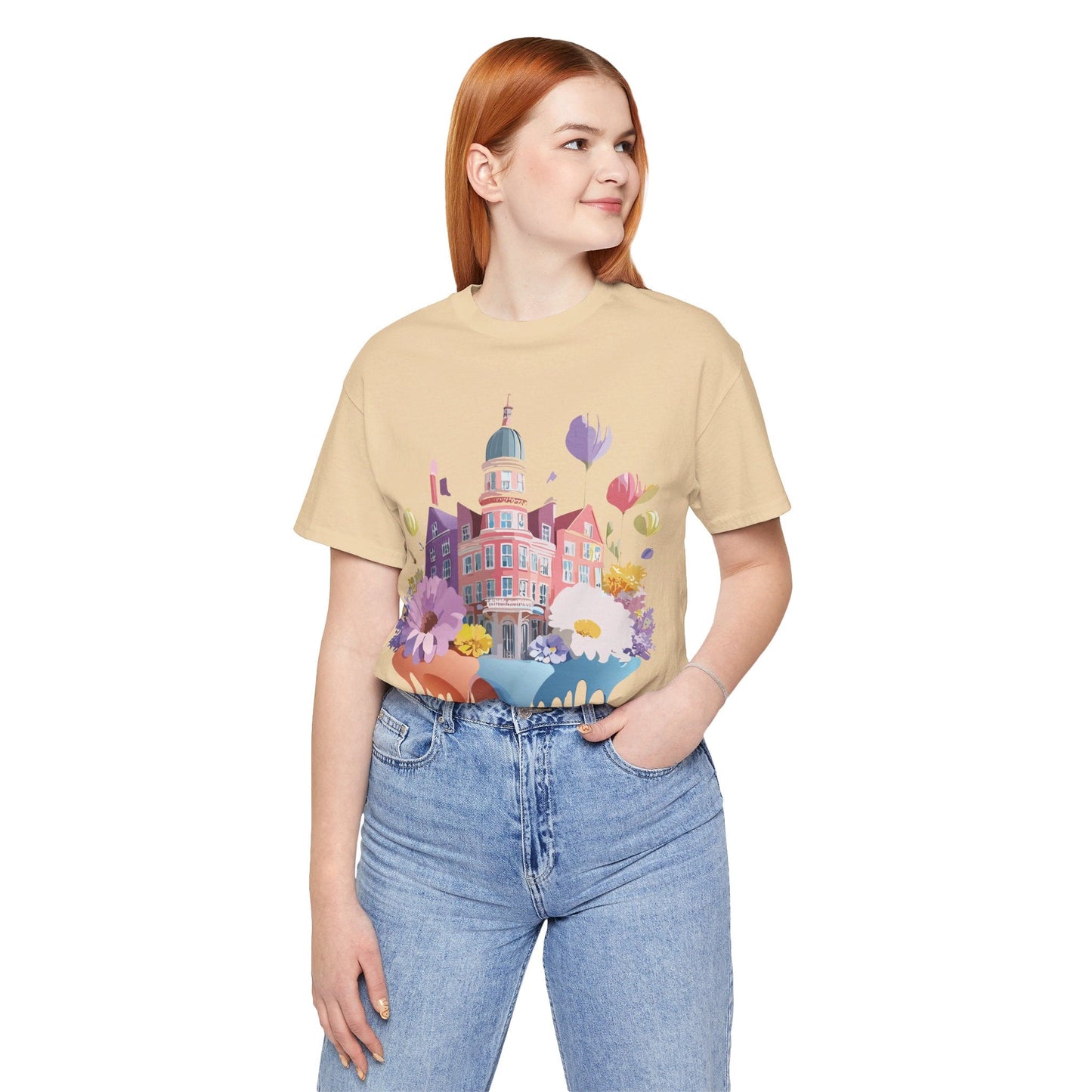 Unisex Graphic T Shirt With Adelpha Artwork Vintage Amsterdam Design Short Sleeve