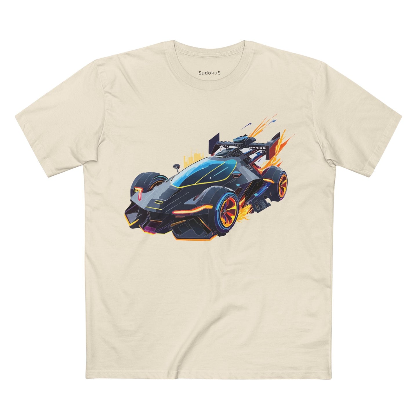 Car Graphic Unisex 100 Cotton Staple Tee 12