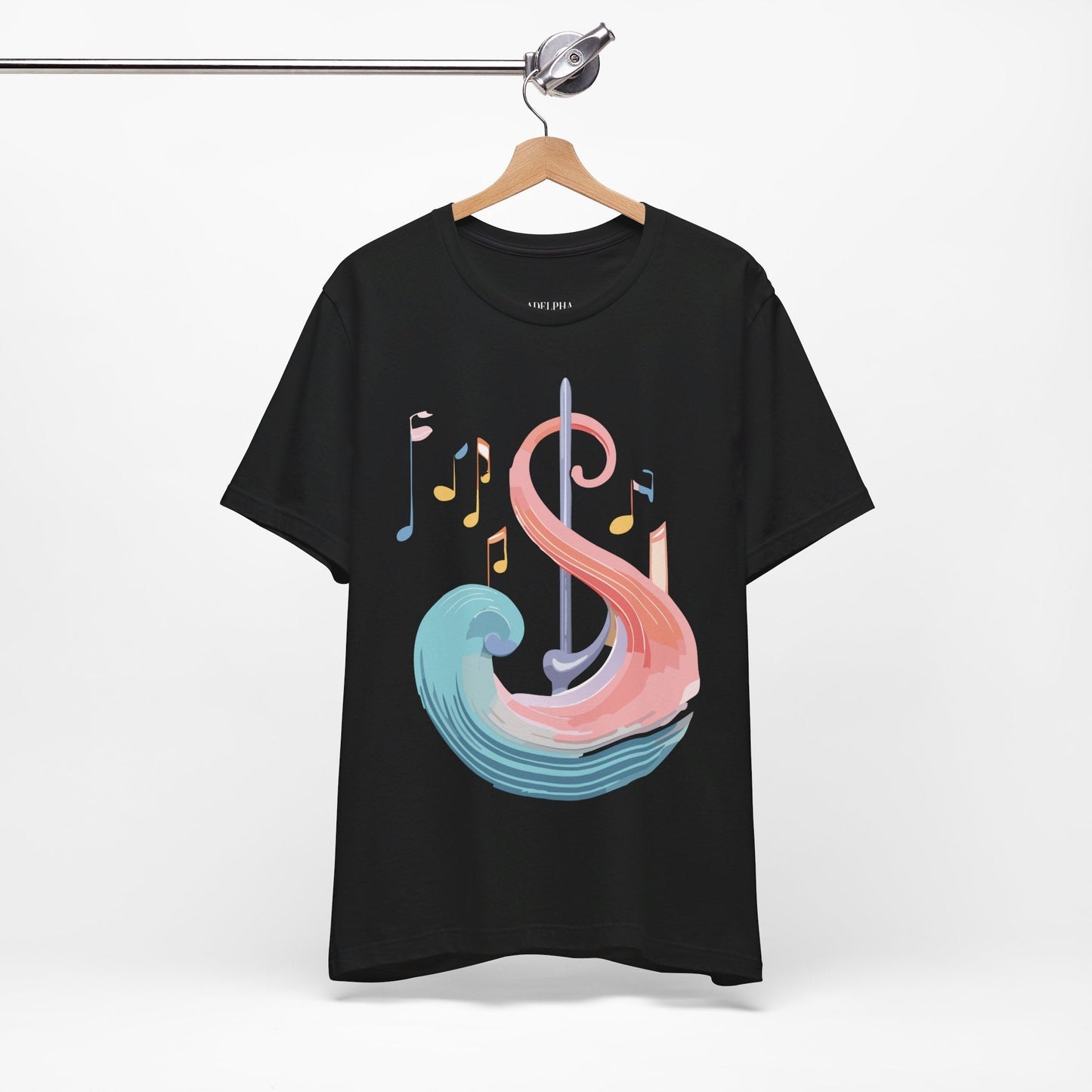 Music T Shirt Graphic Tee Unisex Short Sleeve Adelpha Vintage Inspired Artwork Art Design