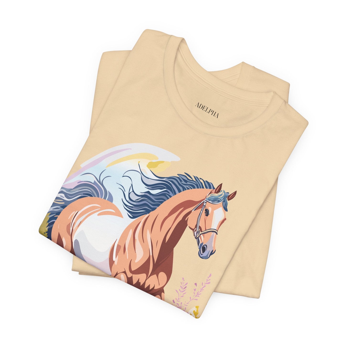 Horse Graphic Unisex 100 Cotton Vintage Animal Art T-Shirt 5