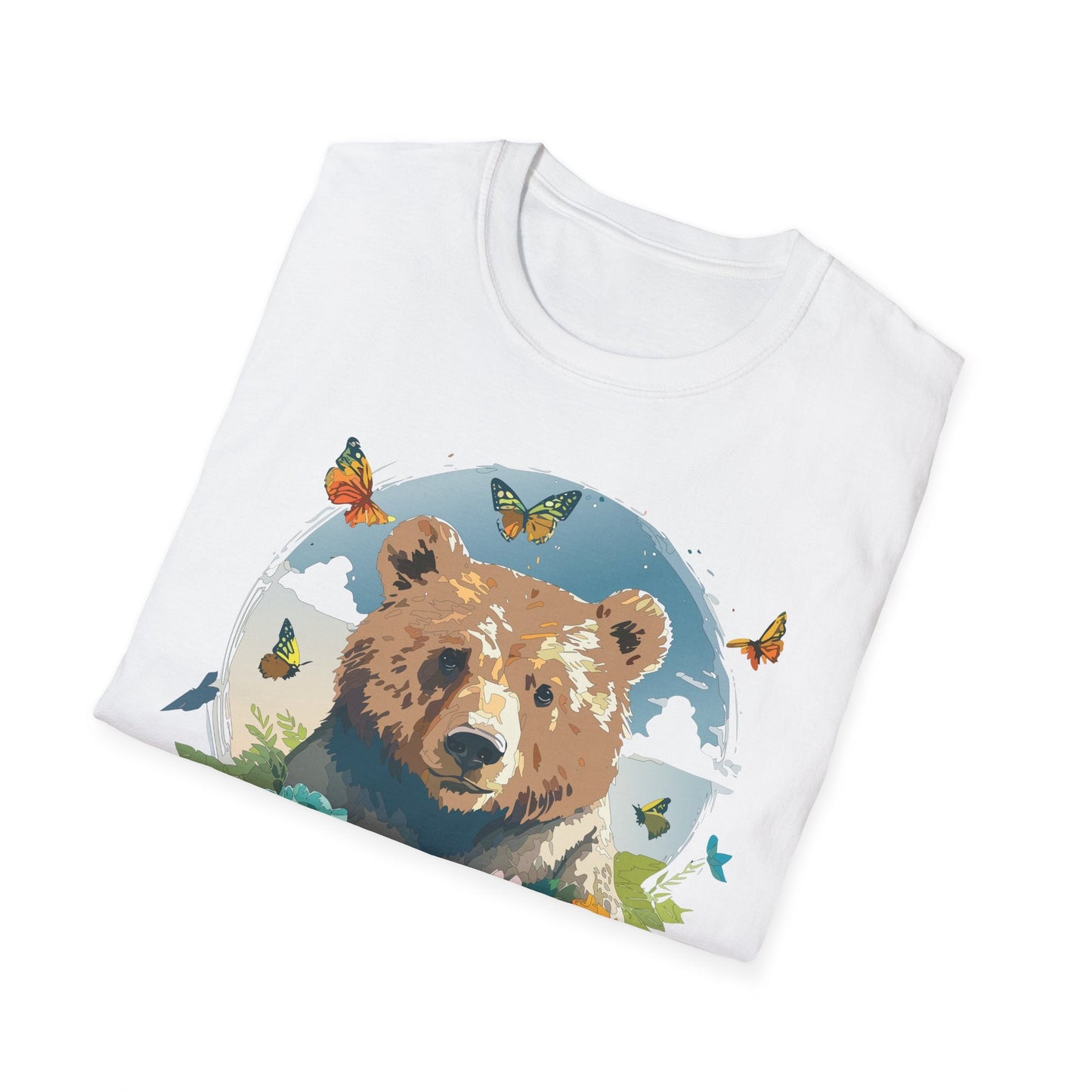 Bear T Shirt Unisex Teddy Bear Tee Softstyle 64000 Ring Spun Cotton Tee Lightweight Breathable