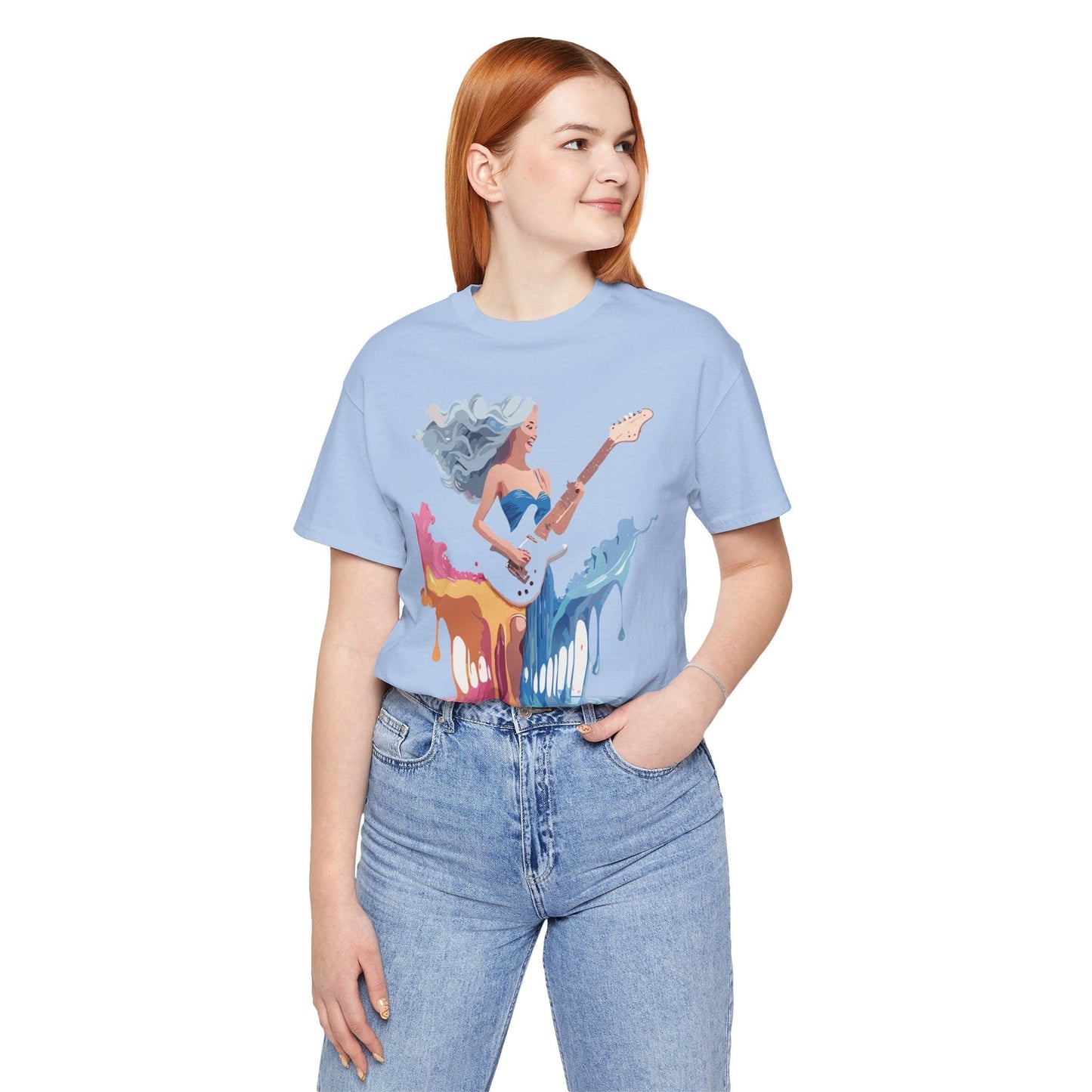 Music Graphic Unisex 100 Cotton Vintage Art with Musical Elements Tee 44