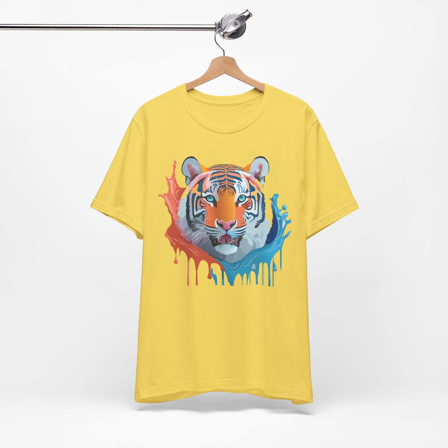 Unisex Tiger Tee, Animal Shirt, Tee Shirt with Tiger, Art T-Shirt, Animal Tees, Big Cat Shirt, Art Design T-Shirt 5