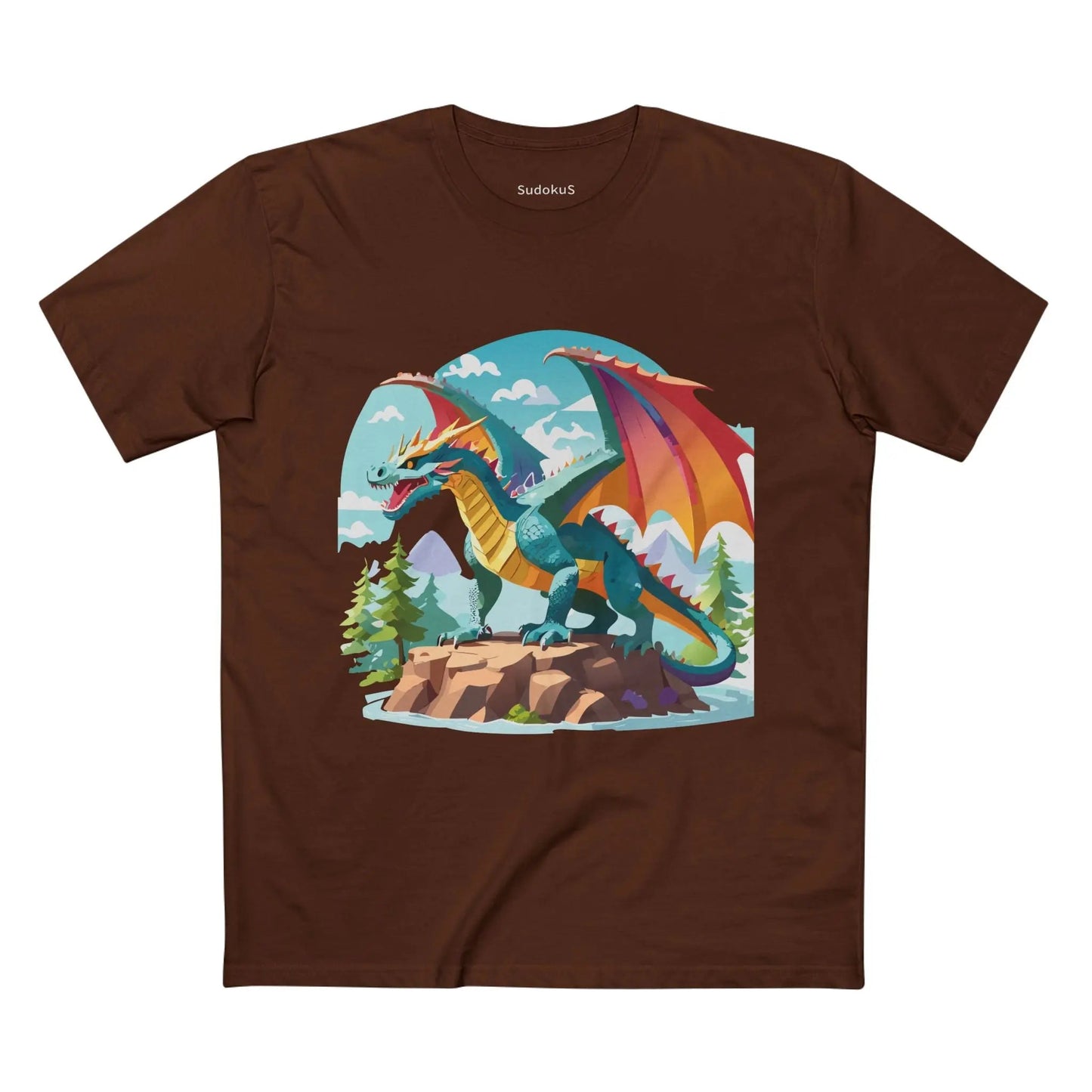 Dragon Graphic Unisex 100 Cotton Staple Tee 29
