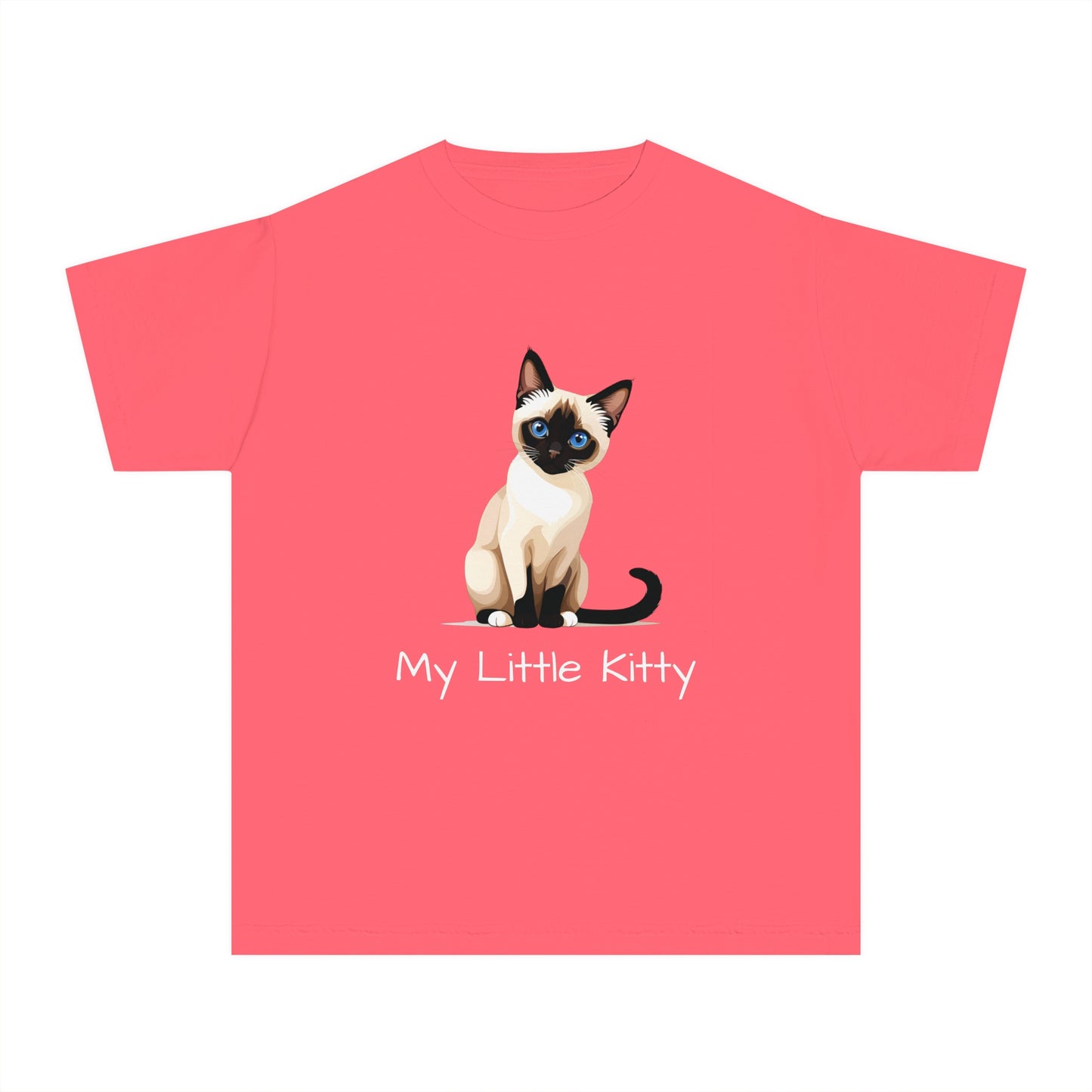 Youth Tee Shirt with Little Kitty