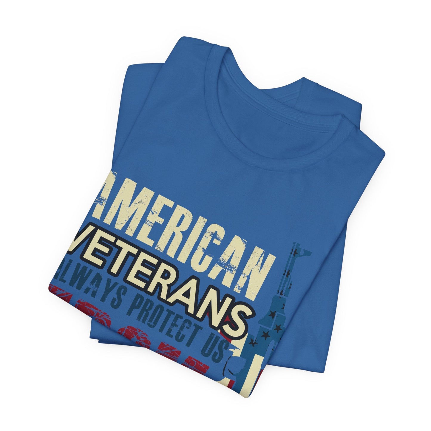 Army Veteran Patriotic Graphic Design Unisex Cotton T-Shirt v44