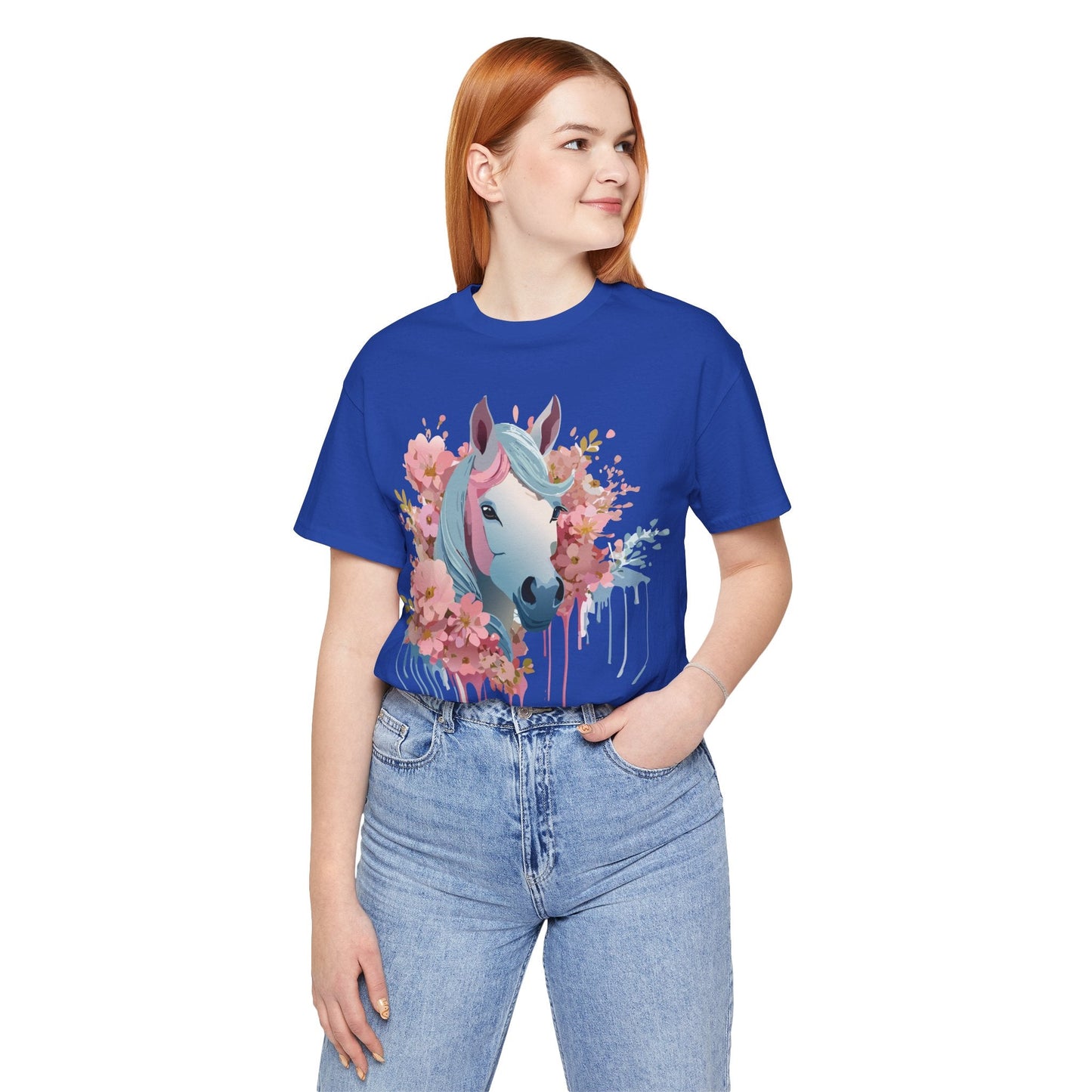 Horse Graphic Unisex 100 Cotton Vintage Animal Art T-Shirt 14
