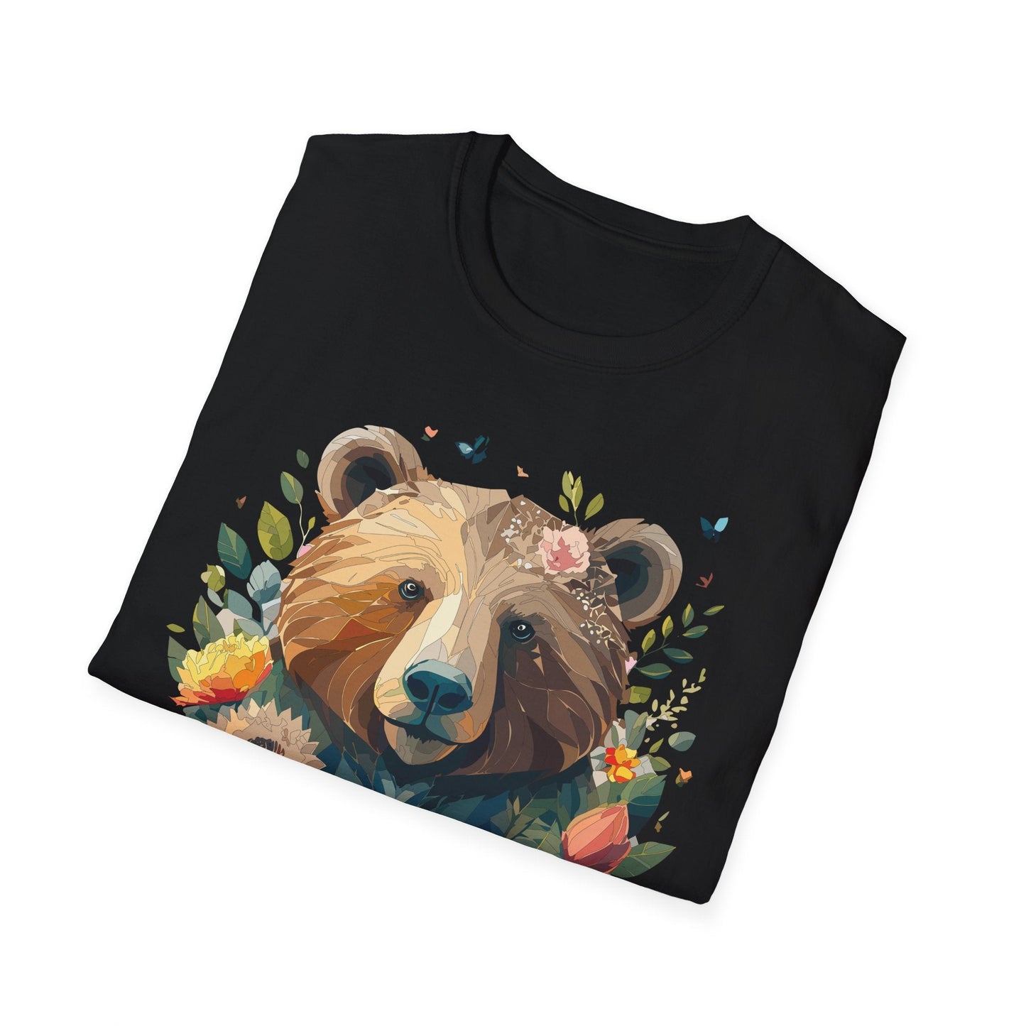 Bear T Shirt Unisex Teddy Bear Tee Gildan Softstyle 64000 100 Percent Ring Spun Cotton