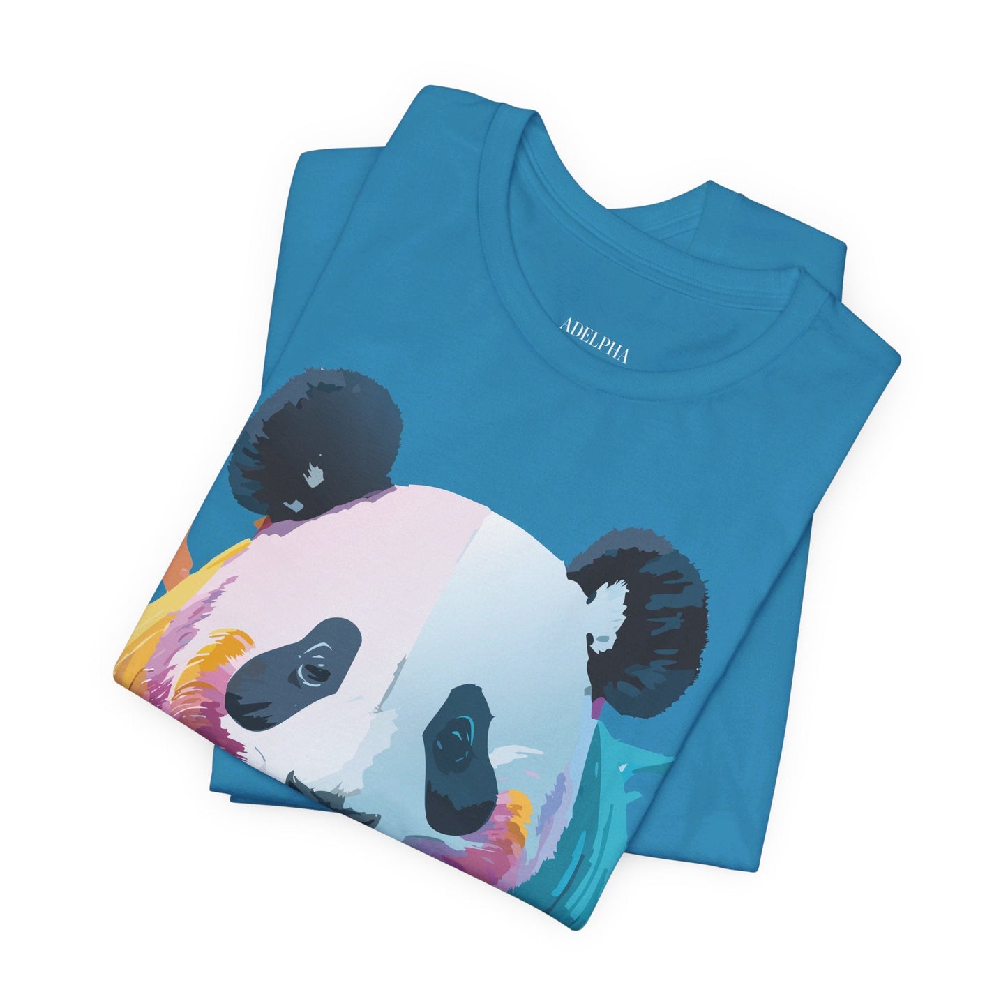 Adelpha Panda Graphic Tee Unisex Vintage Inspired Art Design Short Sleeve Shirt Edition