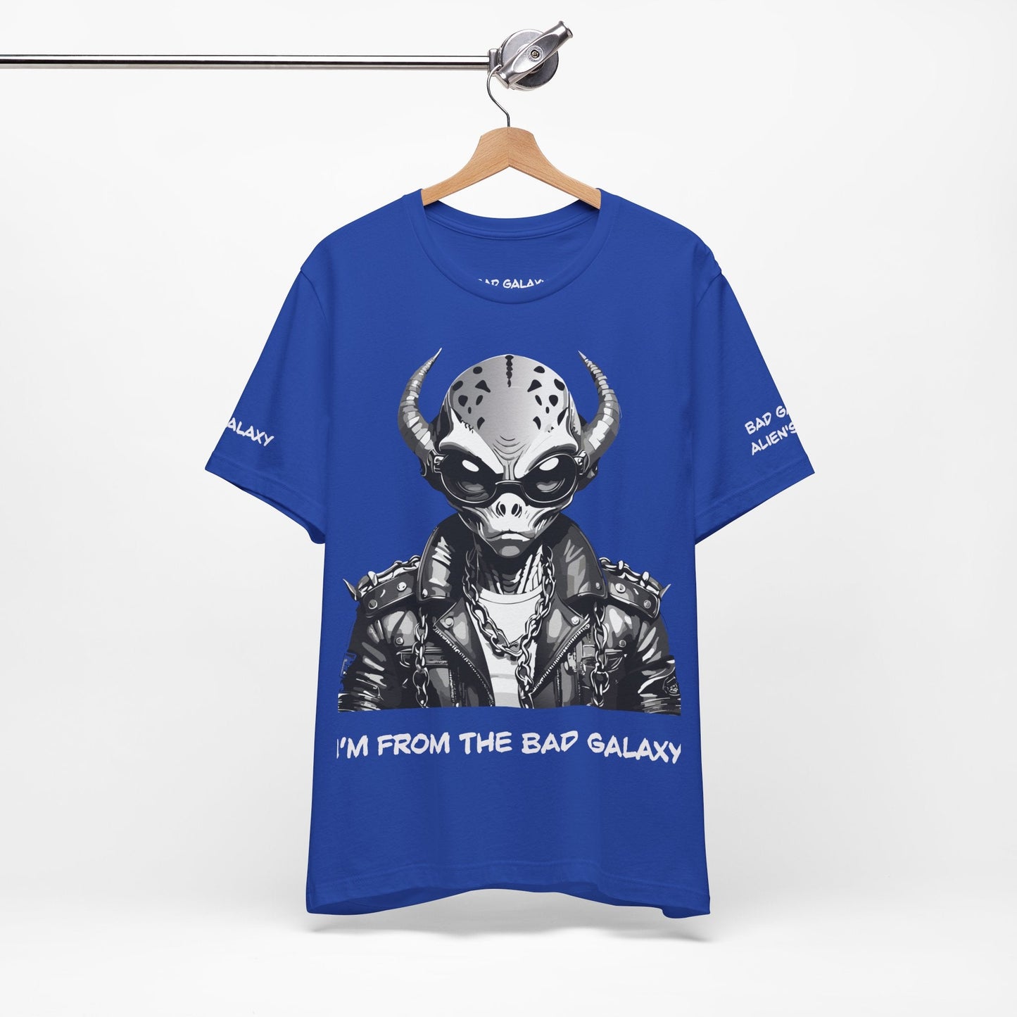 Alien Tee Shirt From Bad Galaxy 100 Percent Cotton Eco Friendly Ink Printed In USA