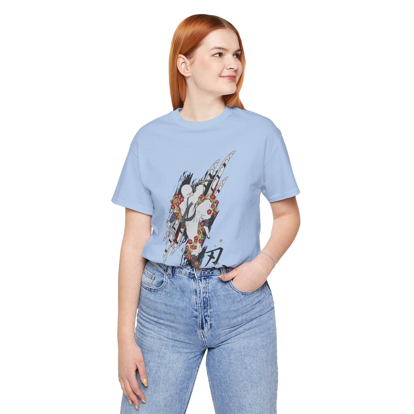 Ninja Samurai Artwork Graphic Unisex Cotton T-Shirt r5