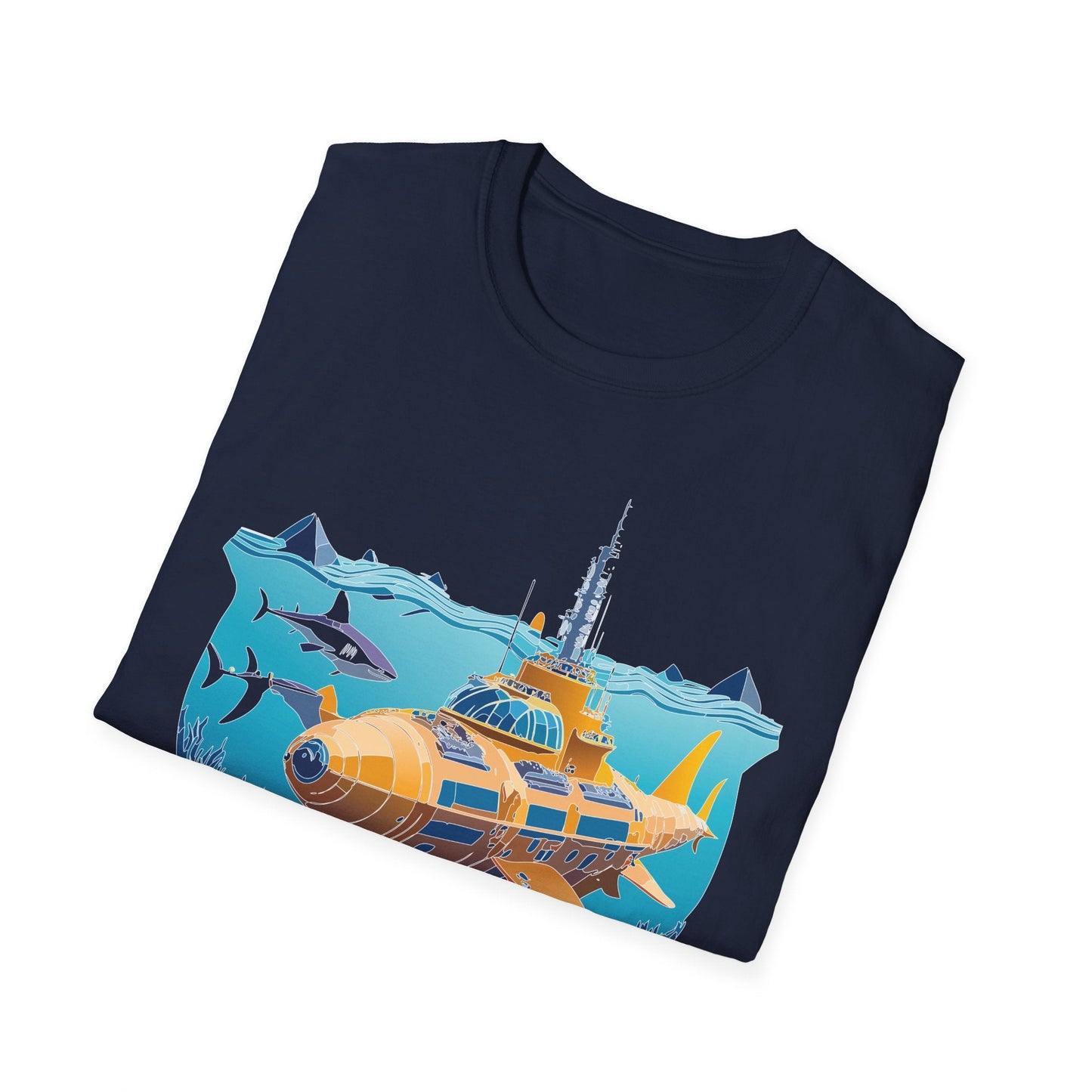 Ocean Graphic Unisex Softstyle Cotton Tee 13