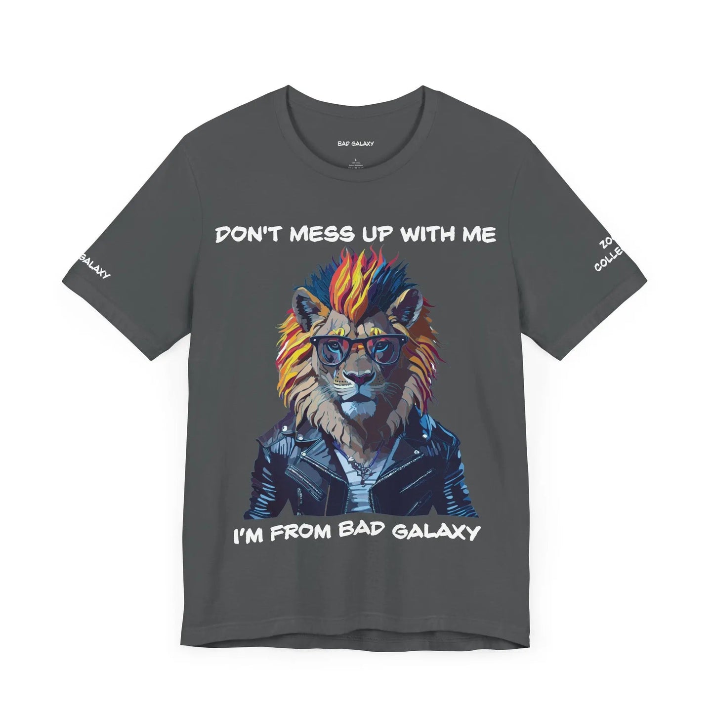 Animal T Shirt From Bad Galaxy Made To Order 100 Percent Cotton Tee Eco Friendly Non Toxic Inks USA