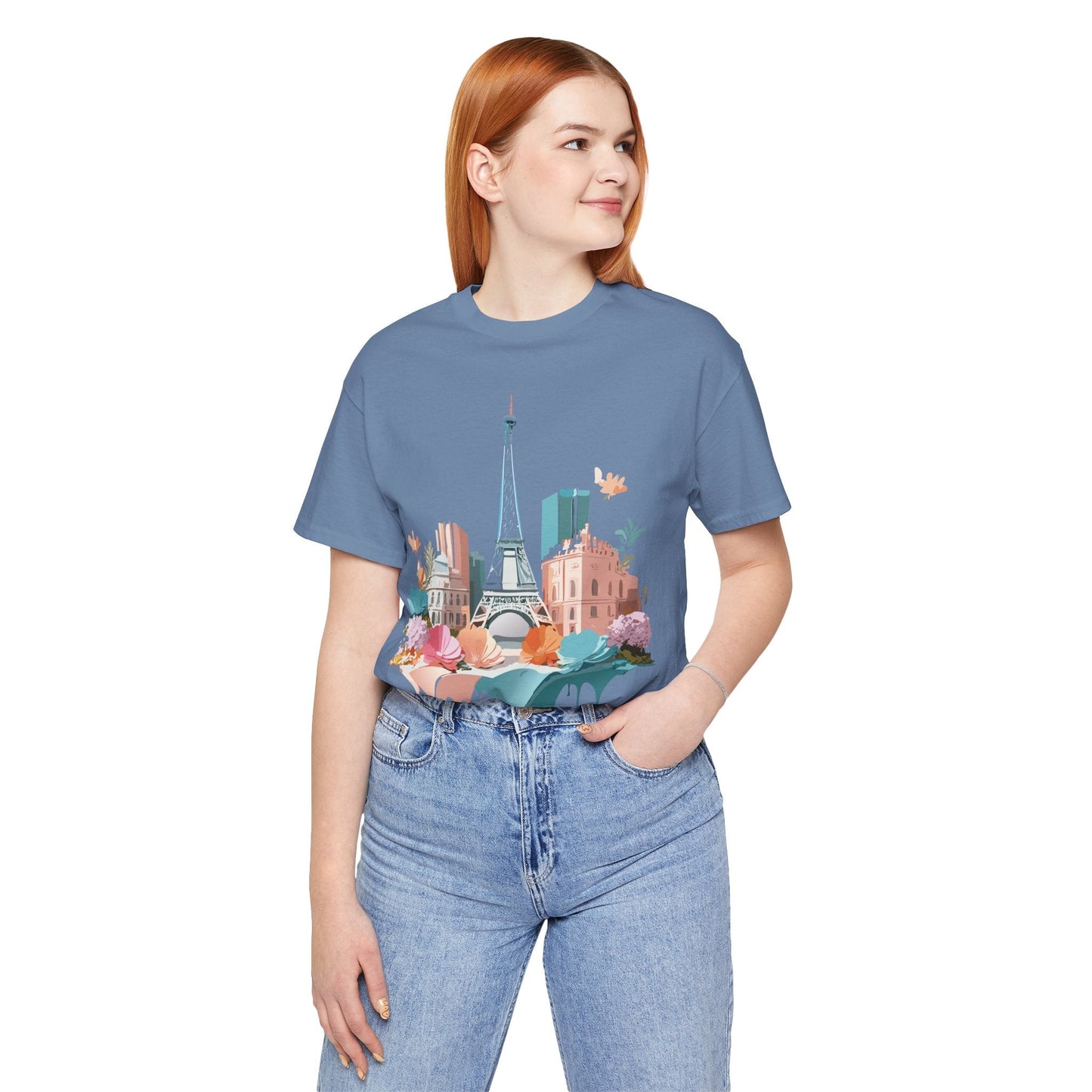 Paris Tourist Shirt Unisex Graphic Tee With Vintage Inspired Artwork By Adelpha Collection