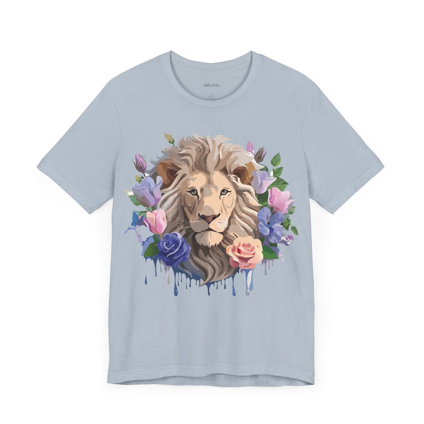 Lion Graphic Unisex 100 Cotton Vintage Animal Artwork Tee 4